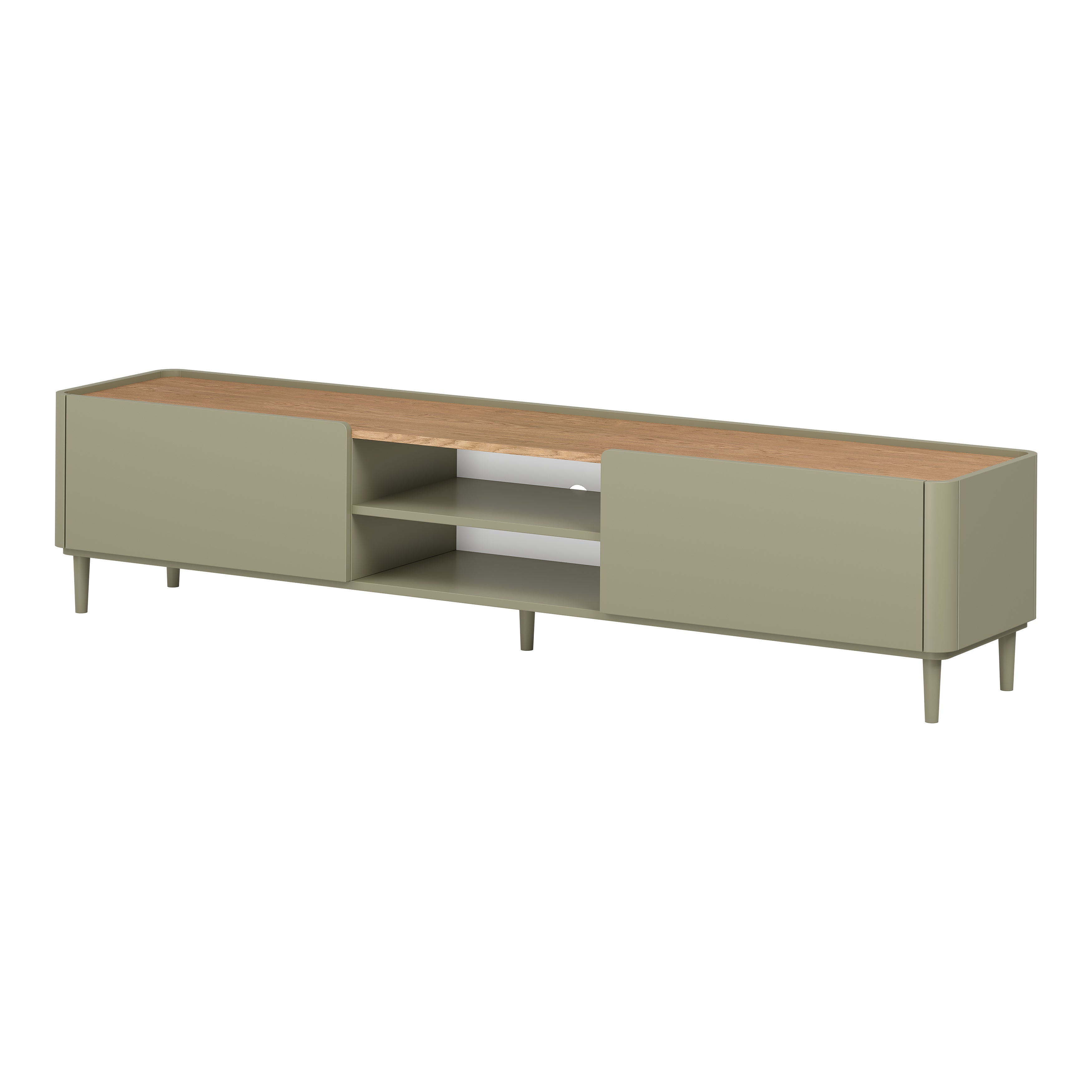 TV komoda Elivo 220cm, material: MDF, melaminska plošča