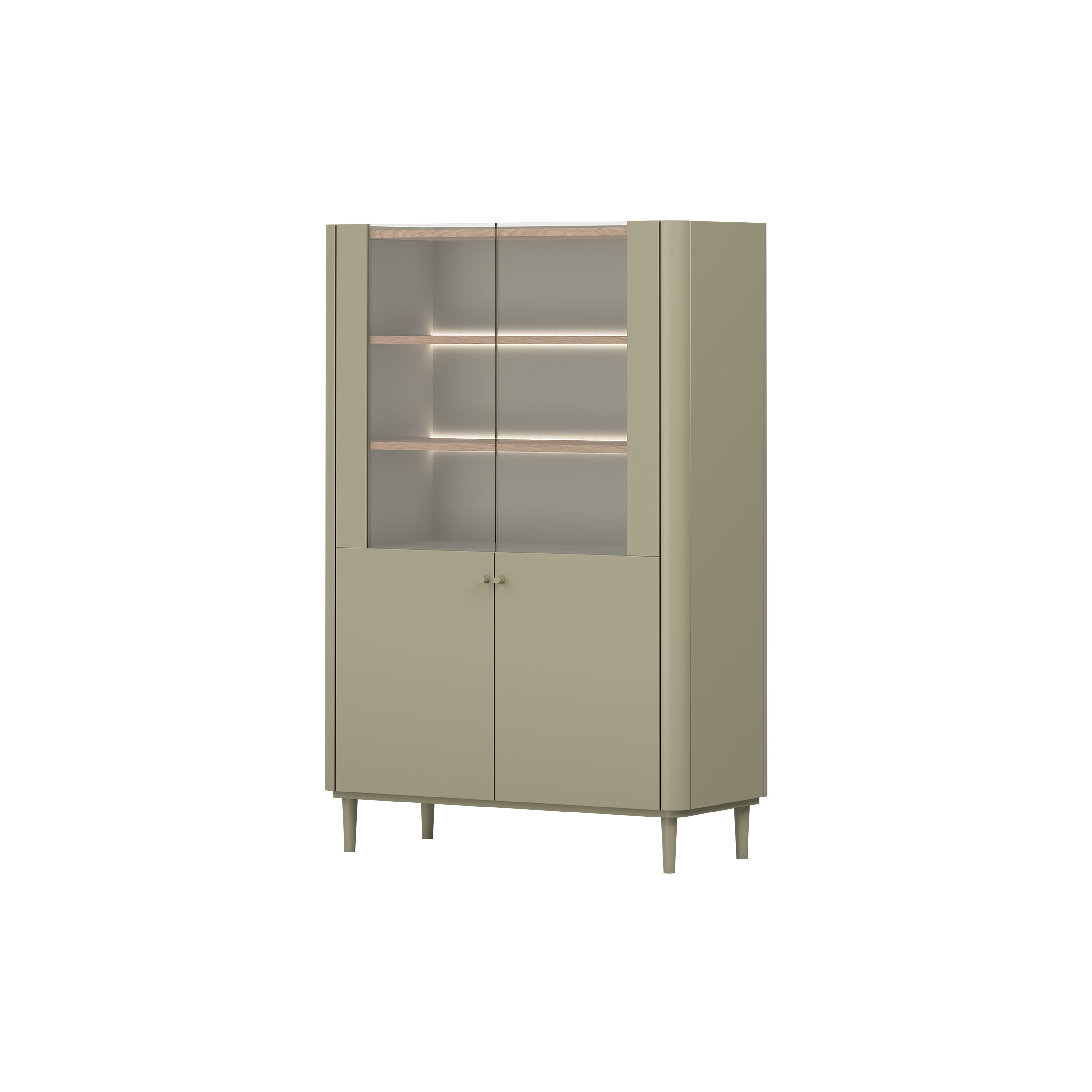 Vitrina Elivo 100cm, Material: MDF, melaminska plošča