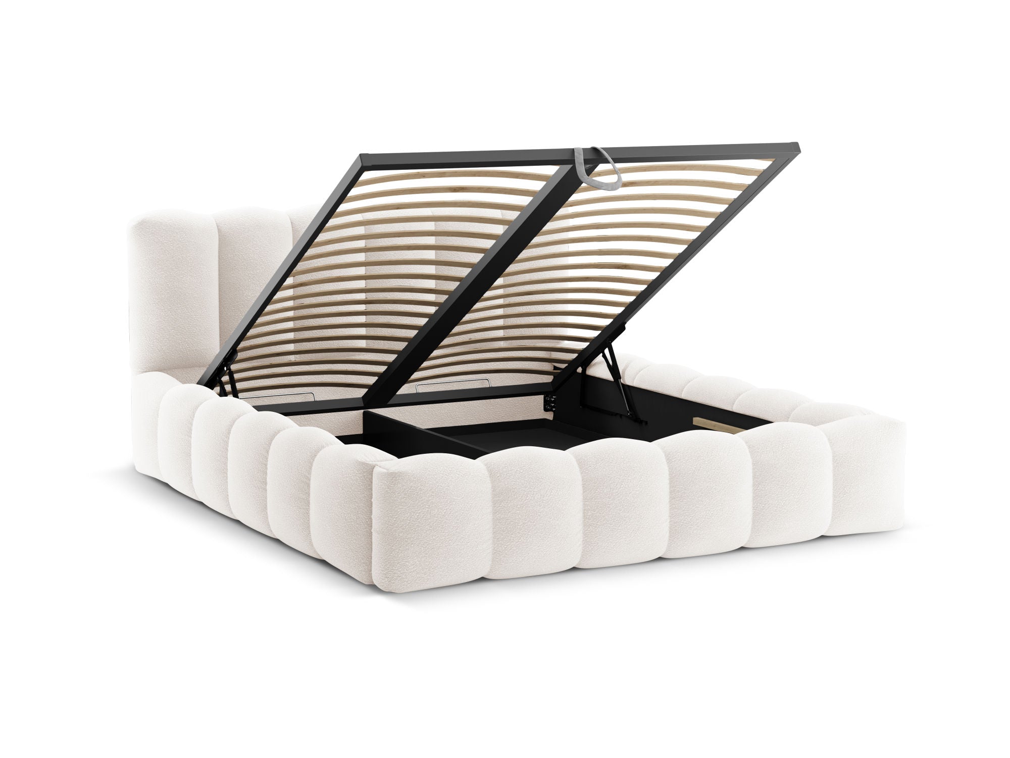 Lupin postelja, Material: Bouclé