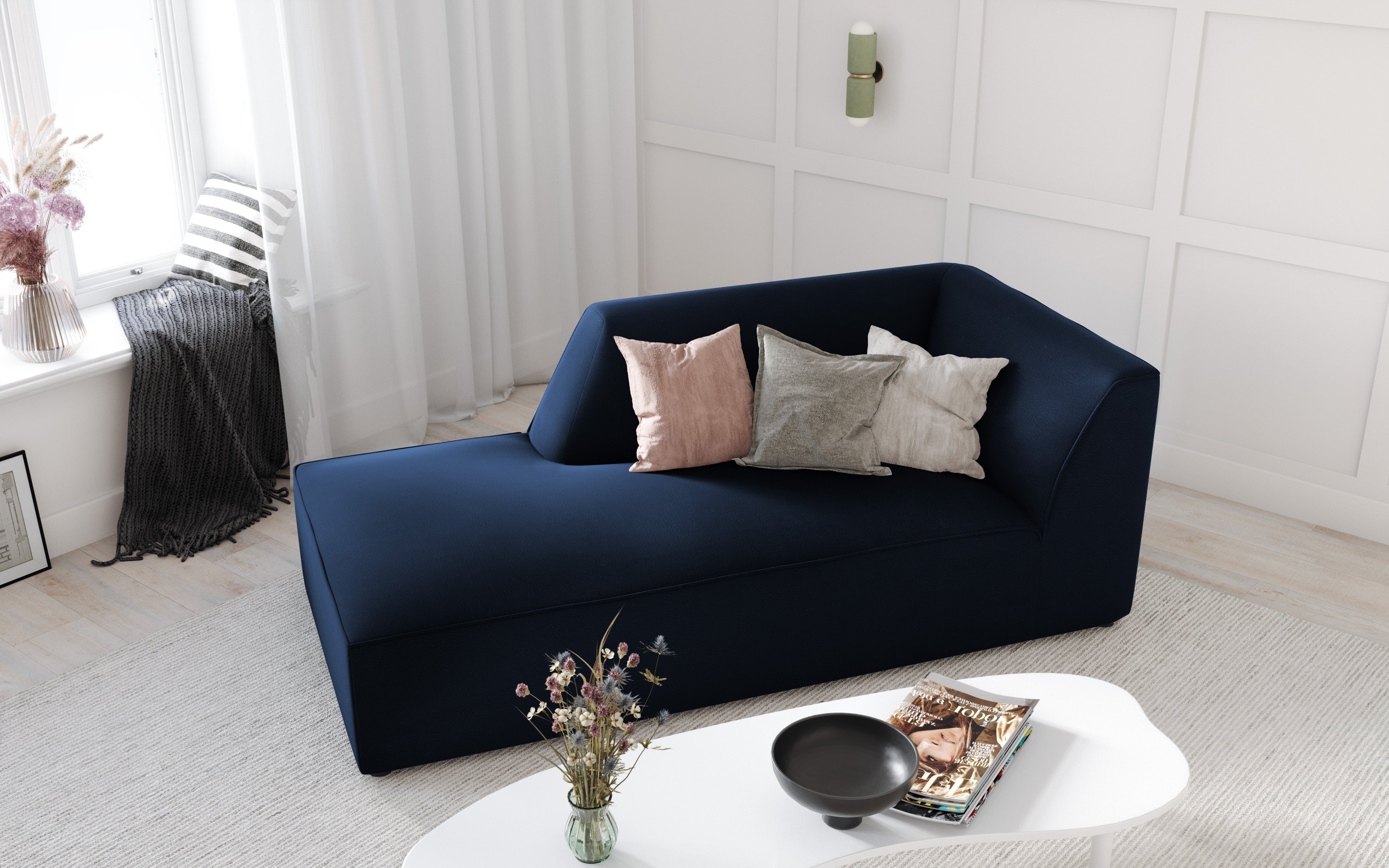 Ženska postelja Ruby, 181x93cm, Material: Žamet