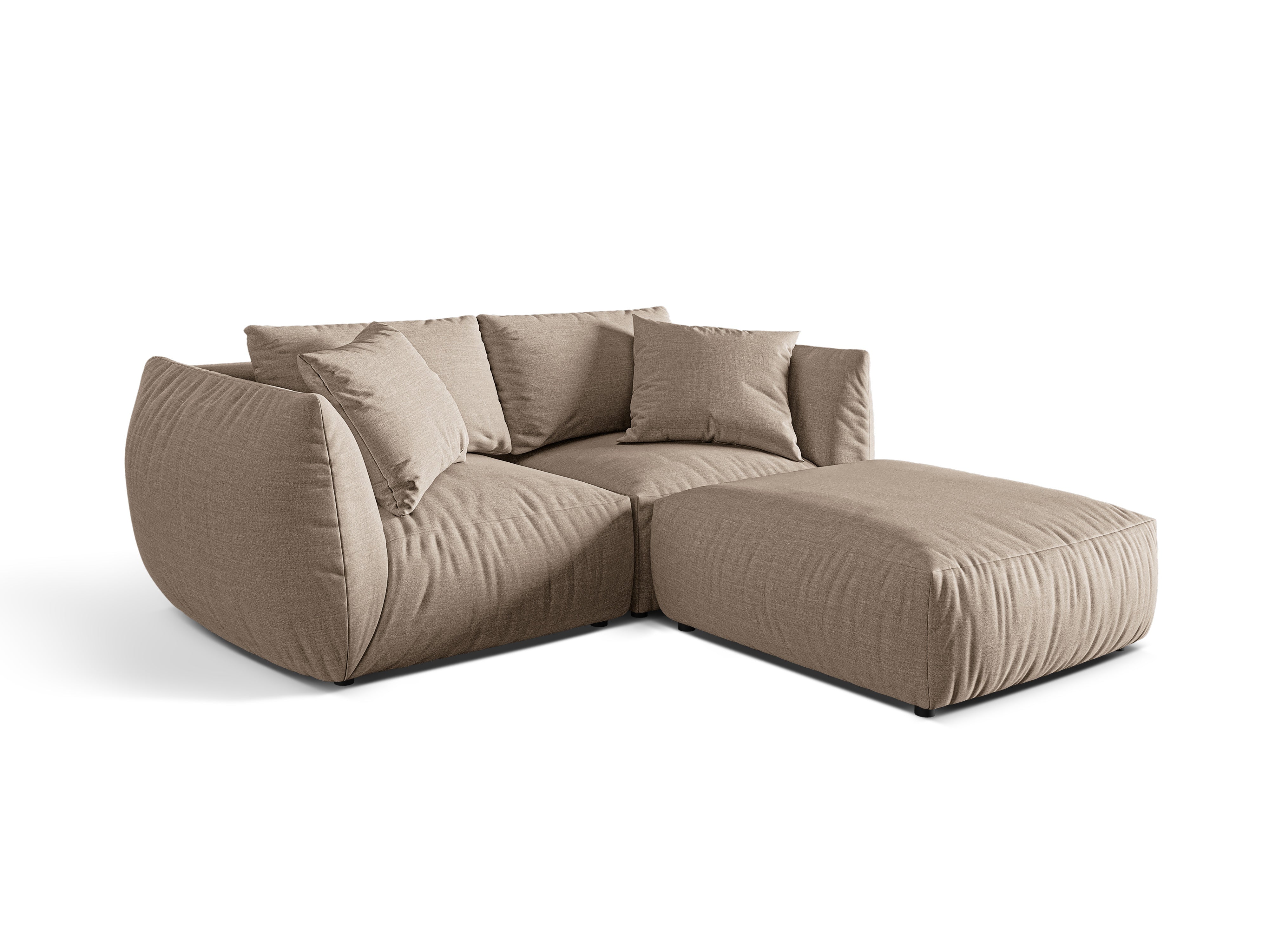Modularni kotni set Chris 220x200cm, Material: Strukturirano blago