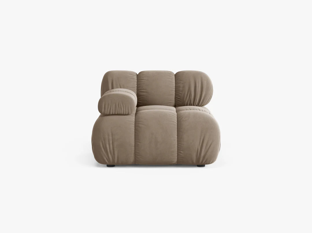 Bellis modul z naslonom za roke 94x94cm, material: žamet