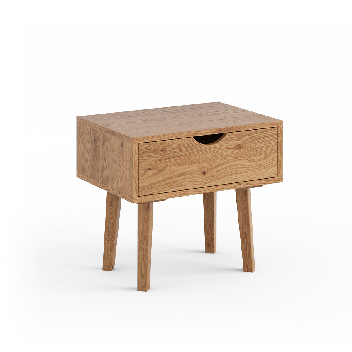 Nočna omarica Simona, Material: Masivno hrastovo les