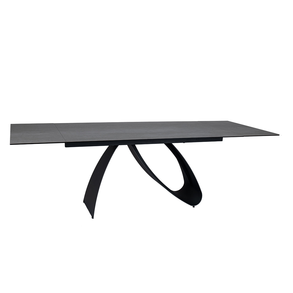 Jedilna miza Diuna 160/240x90cm, Material: Kaljeno steklo, Keramika