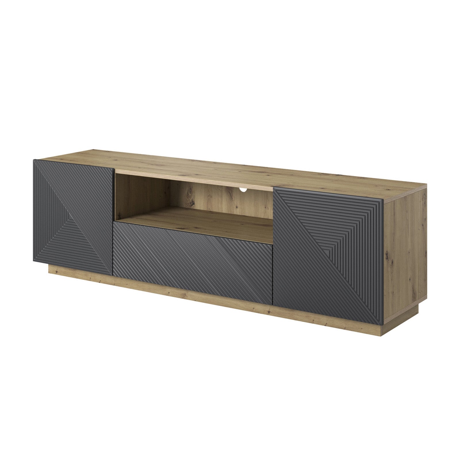 Predalnik Asha 167 cm, Material: hrast