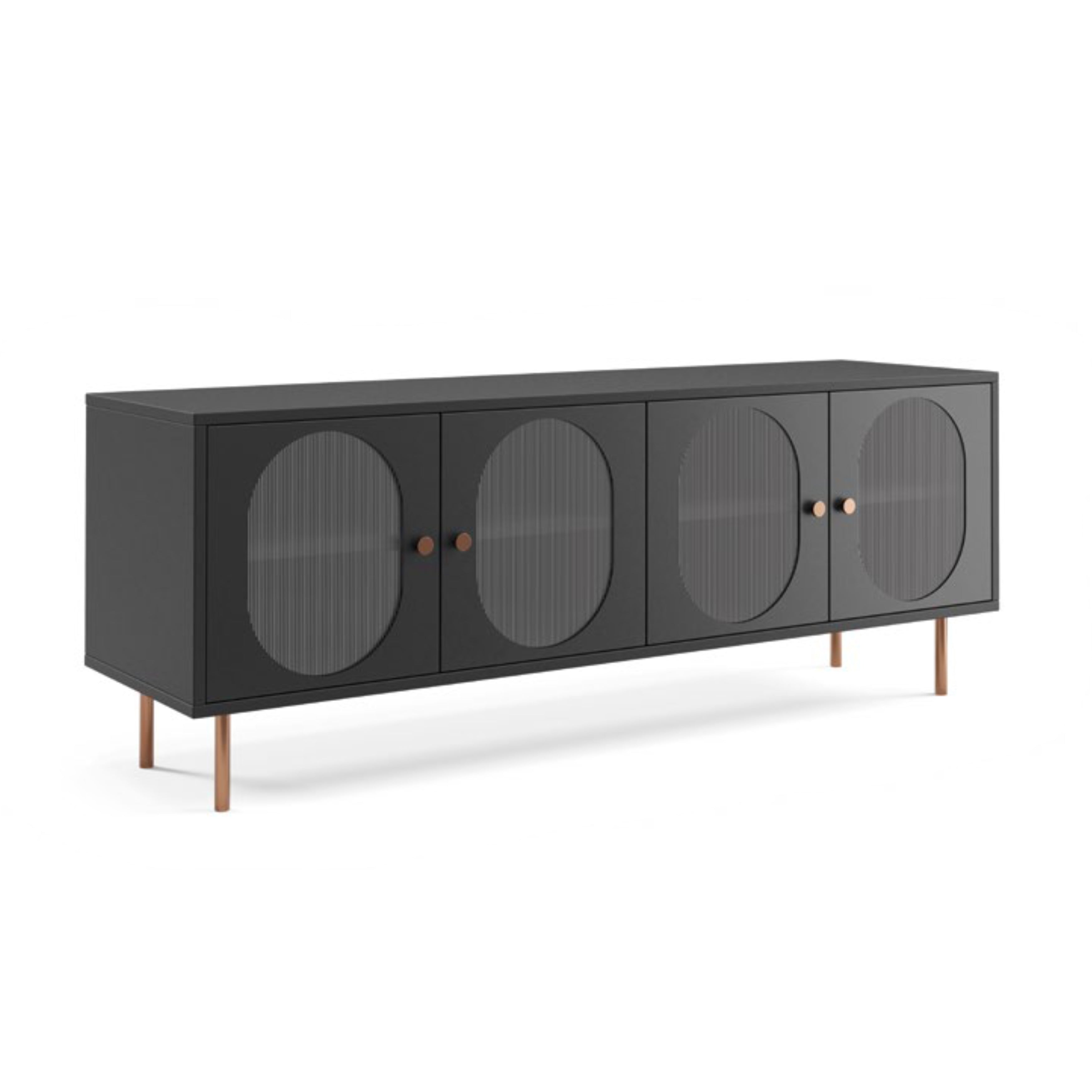 TV komoda žamet 161x38cm, material: laminirana plošča