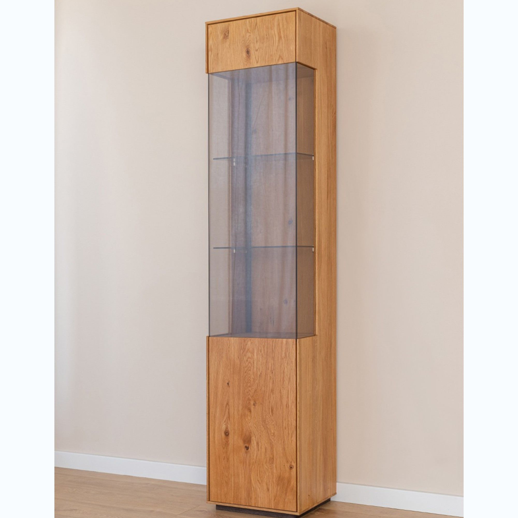 Vitrina Collodi 43x205 cm, Material: Masivno hrastovo les