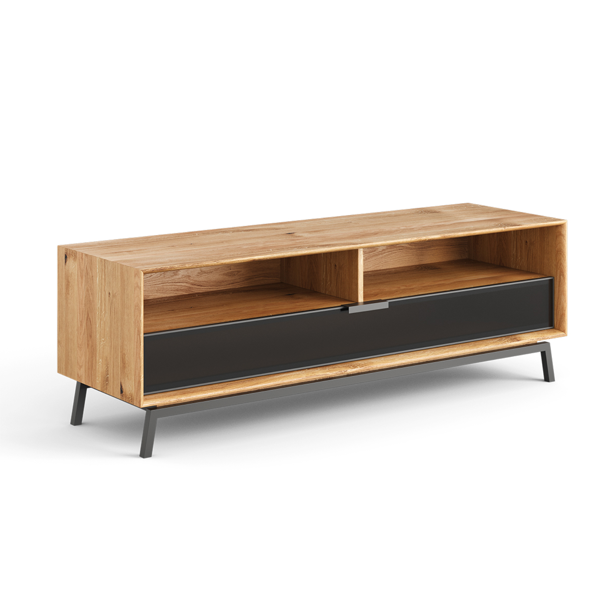 TV Komoda Modern Loft 160x50cm, Material: Masivno hrastovo les