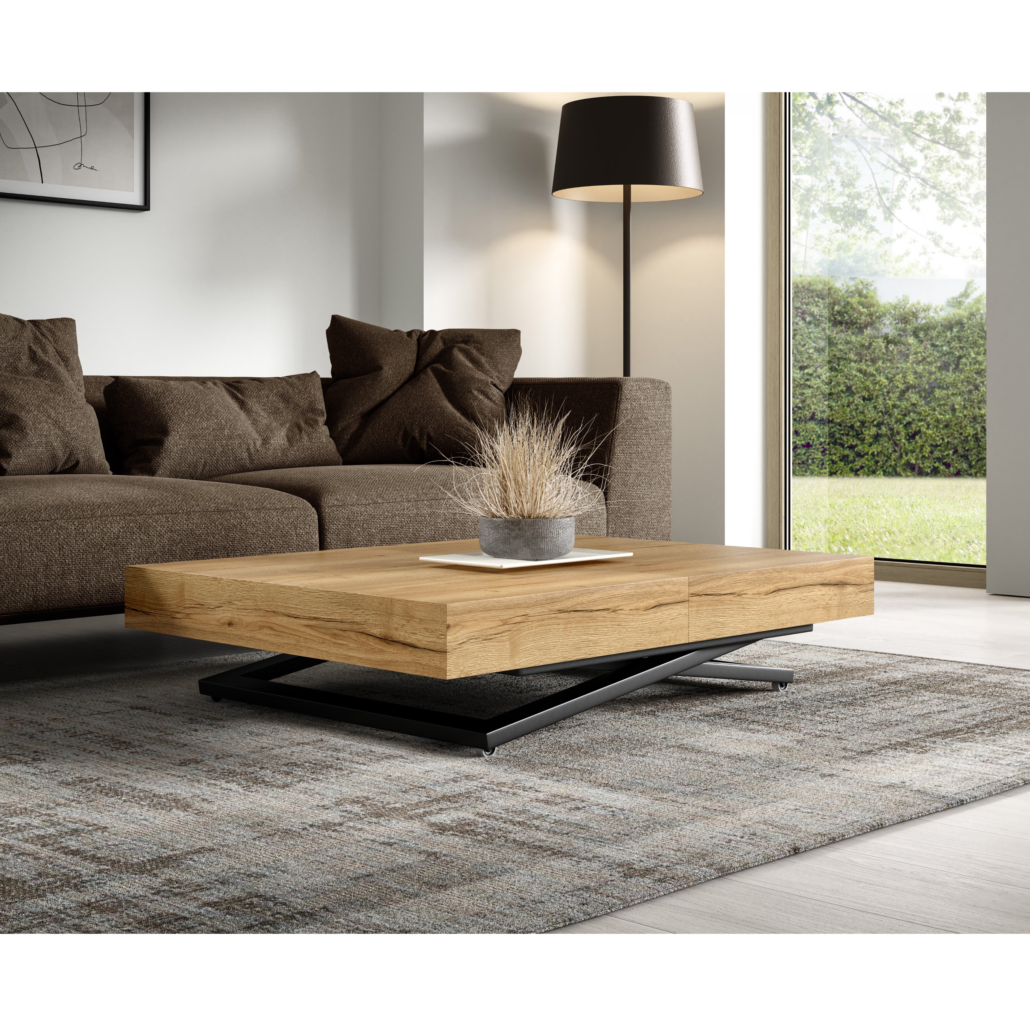 Klubska mizica Sanna U 120/200x90cm, Material: Izbira materiala