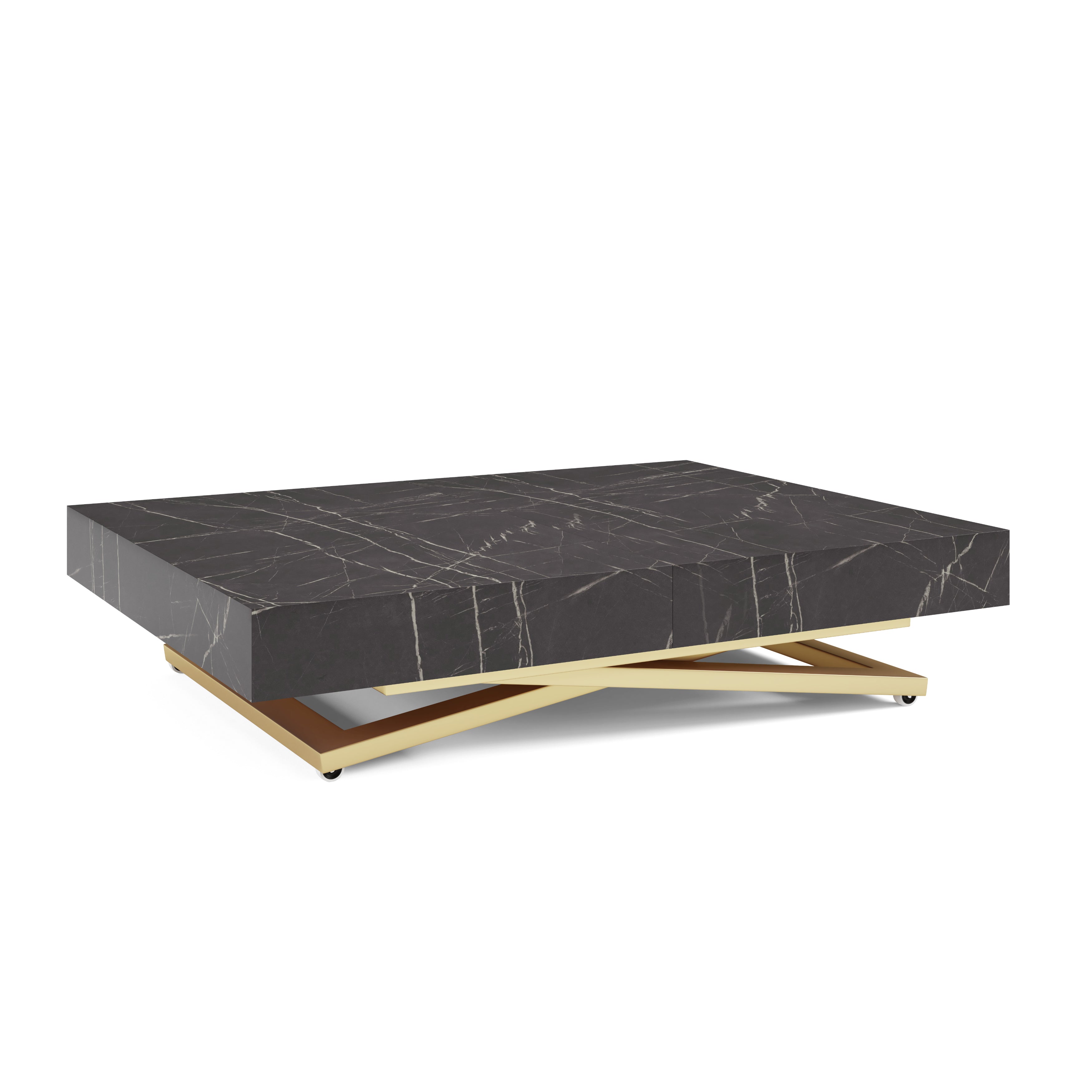 Klubska mizica Sanna U 120/200x90cm, Material: Izbira materiala