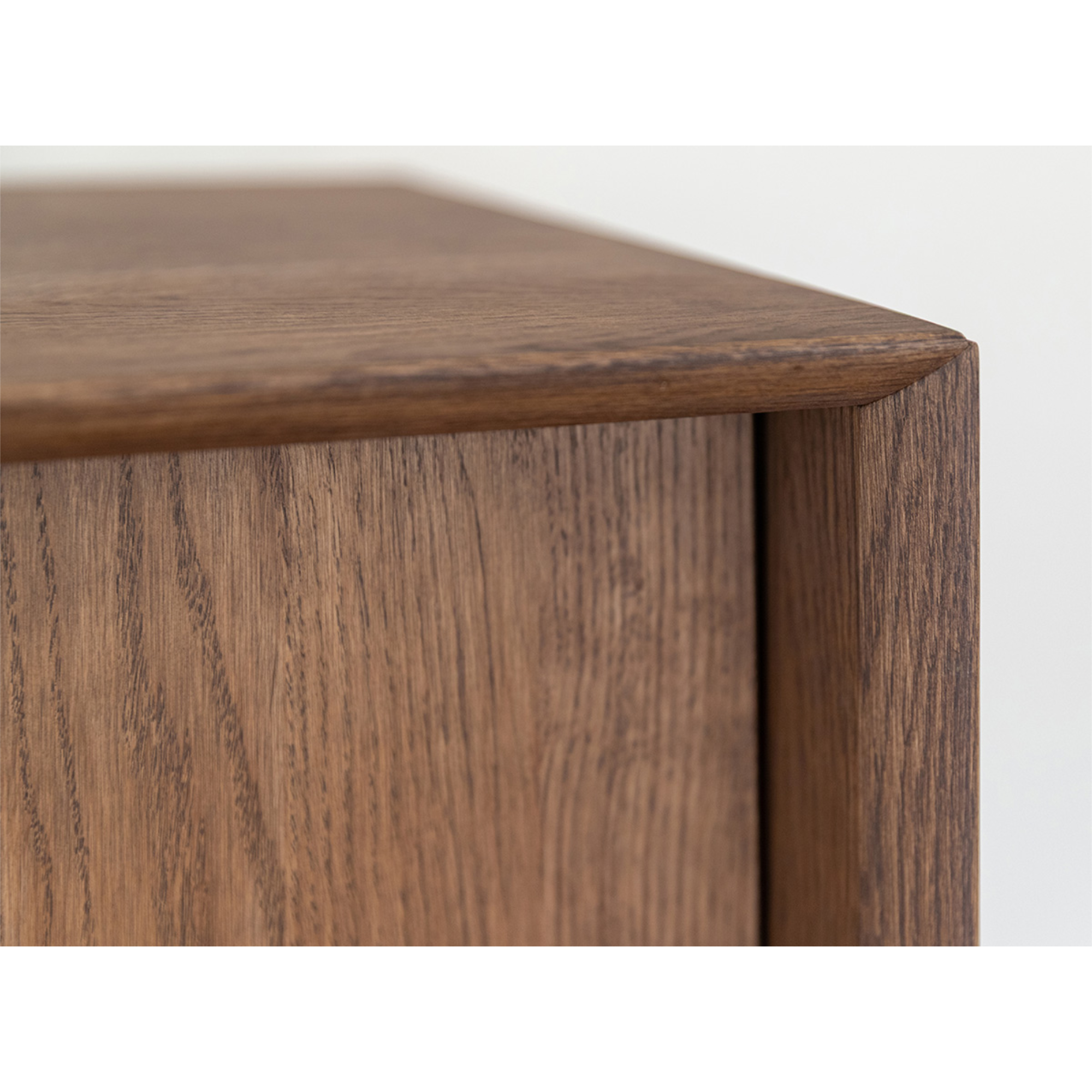TV komoda Modern Loft 200x50 cm s steklom, material: masivni hrast