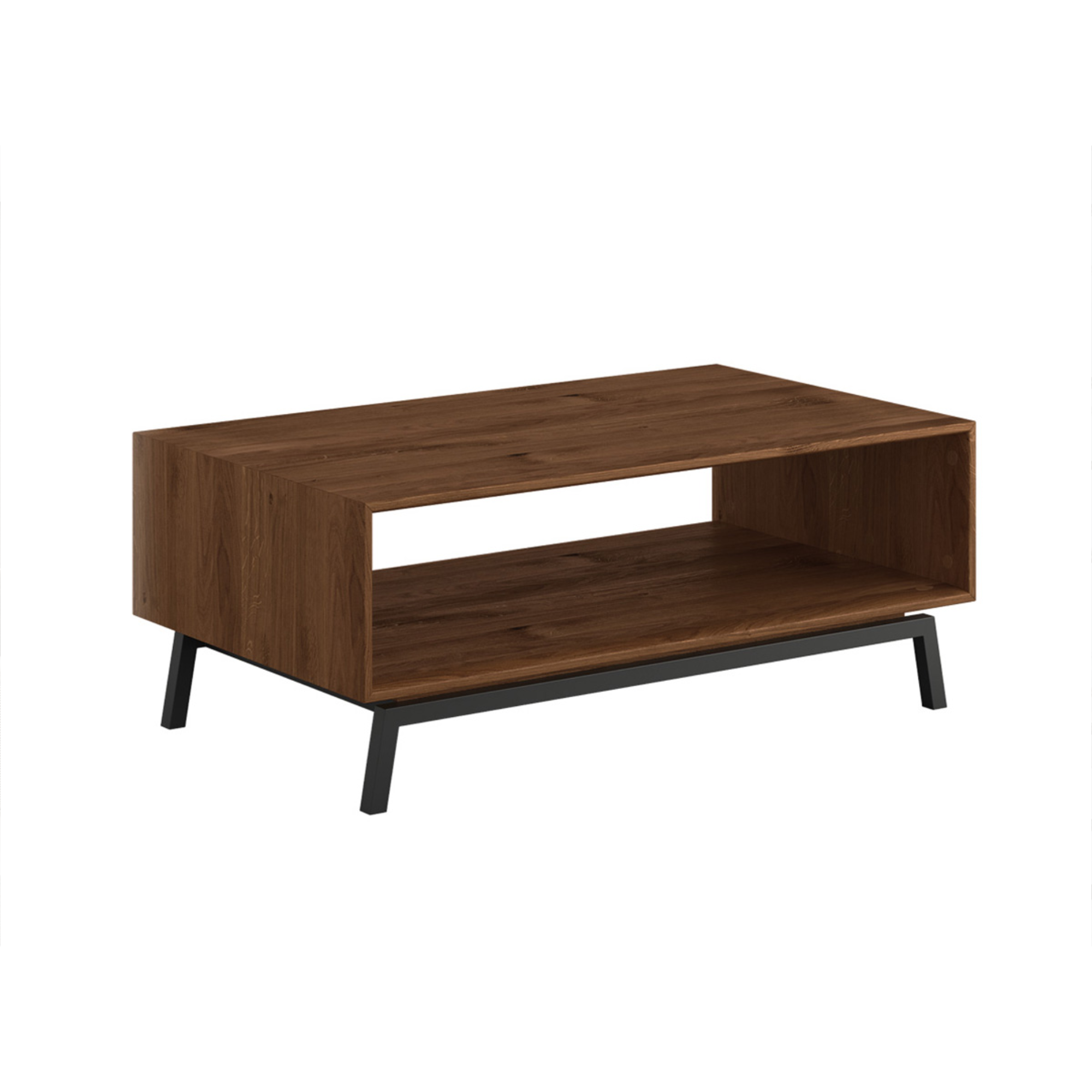 Klubska mizica Modern Loft 100,50x60 cm, Material: Masivni hrast