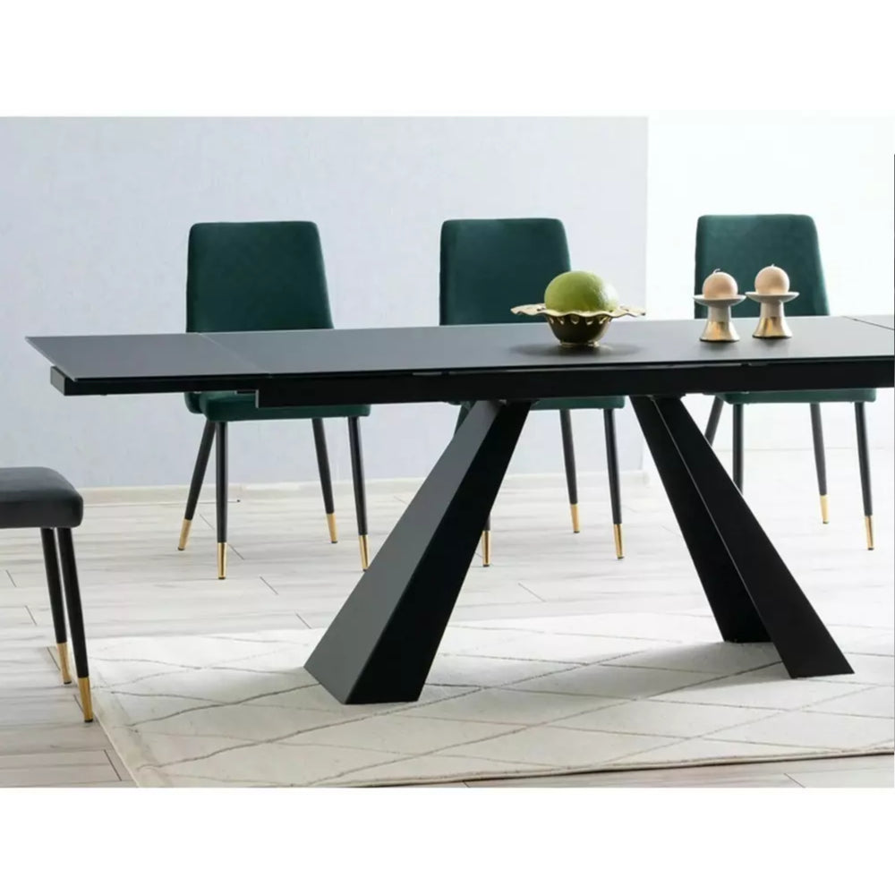 Jedilna miza Salvadore, Material: Kaljeno steklo