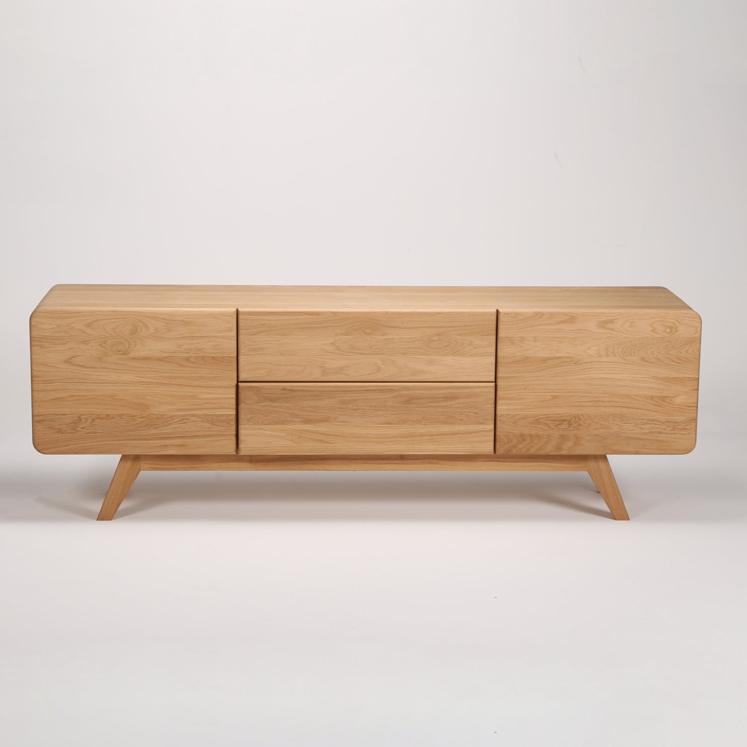 TV komoda Luba 180x40,3 cm, material: masiven hrast