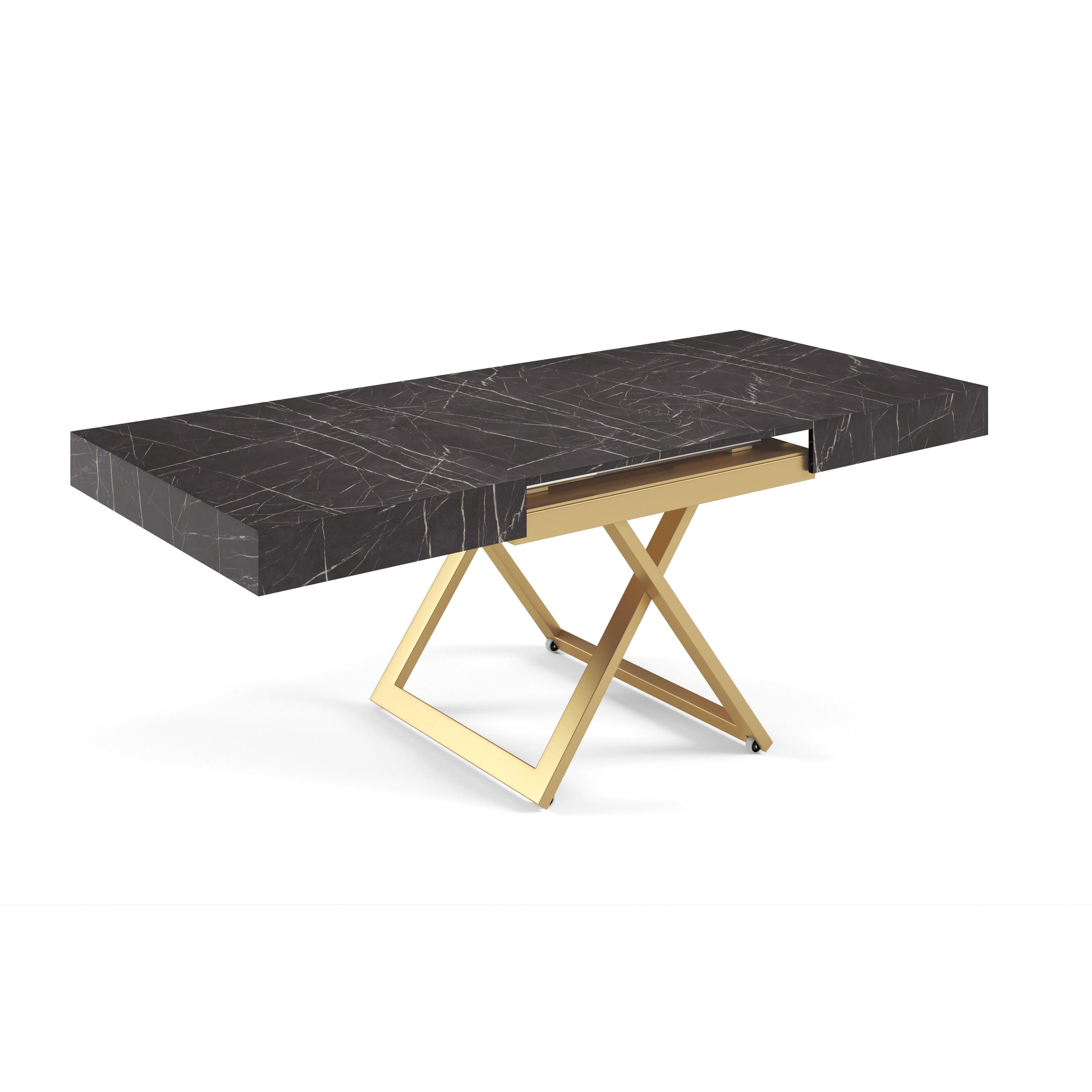 Klubska mizica Sanna U 120/200x90cm, Material: Izbira materiala