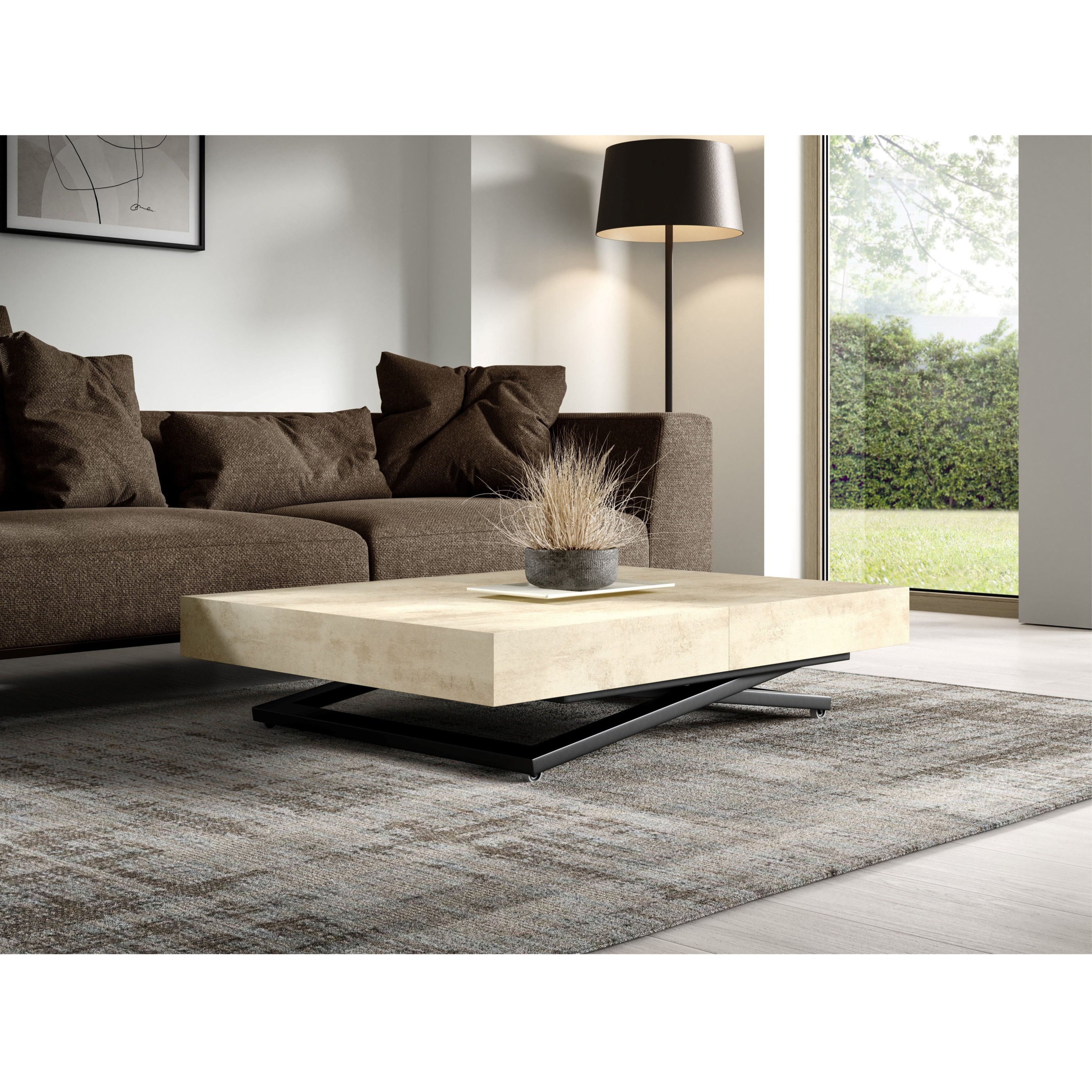 Klubska mizica Sanna U 120/200x90cm, Material: Izbira materiala