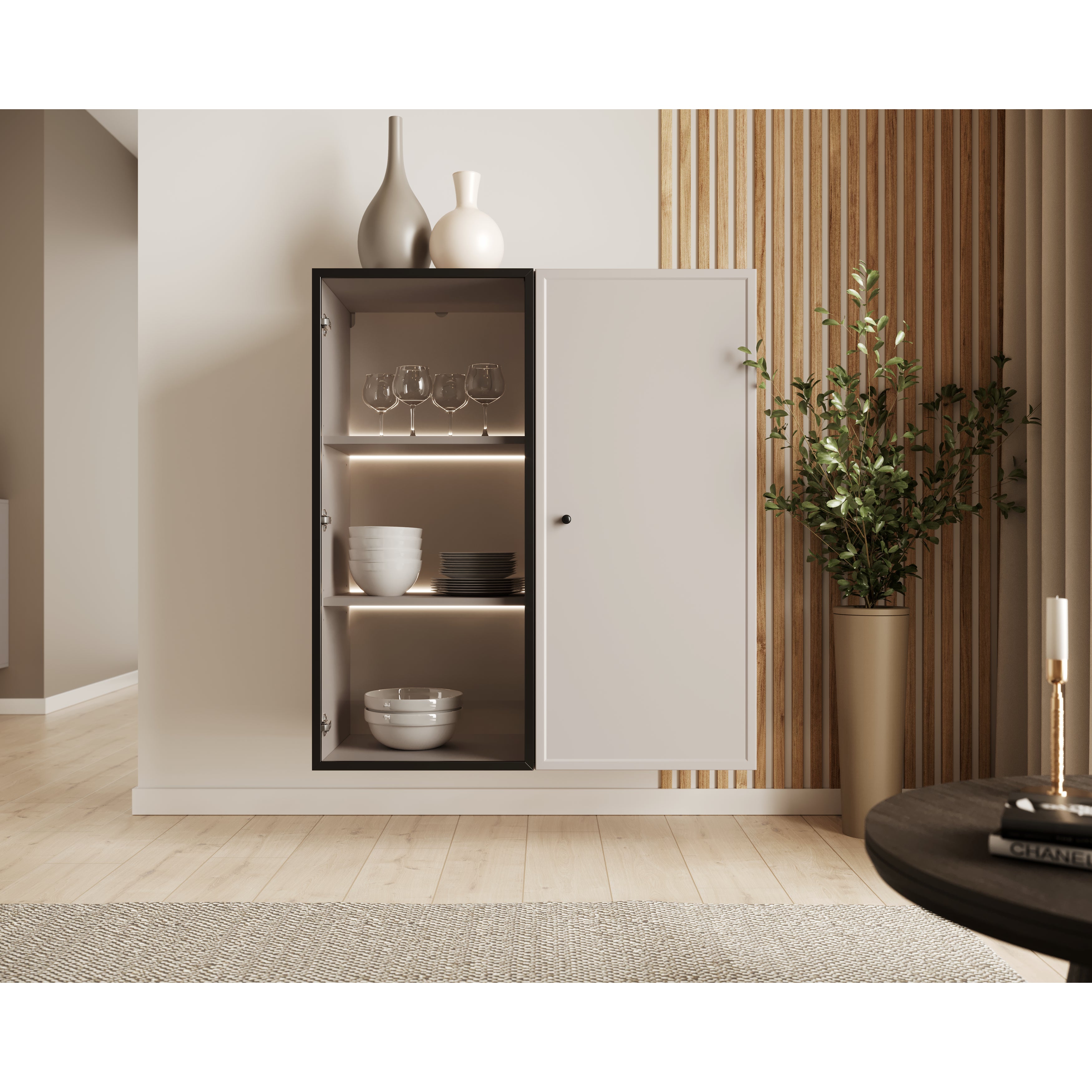 Vitrina Lorini 100x45cm, Material: MDF