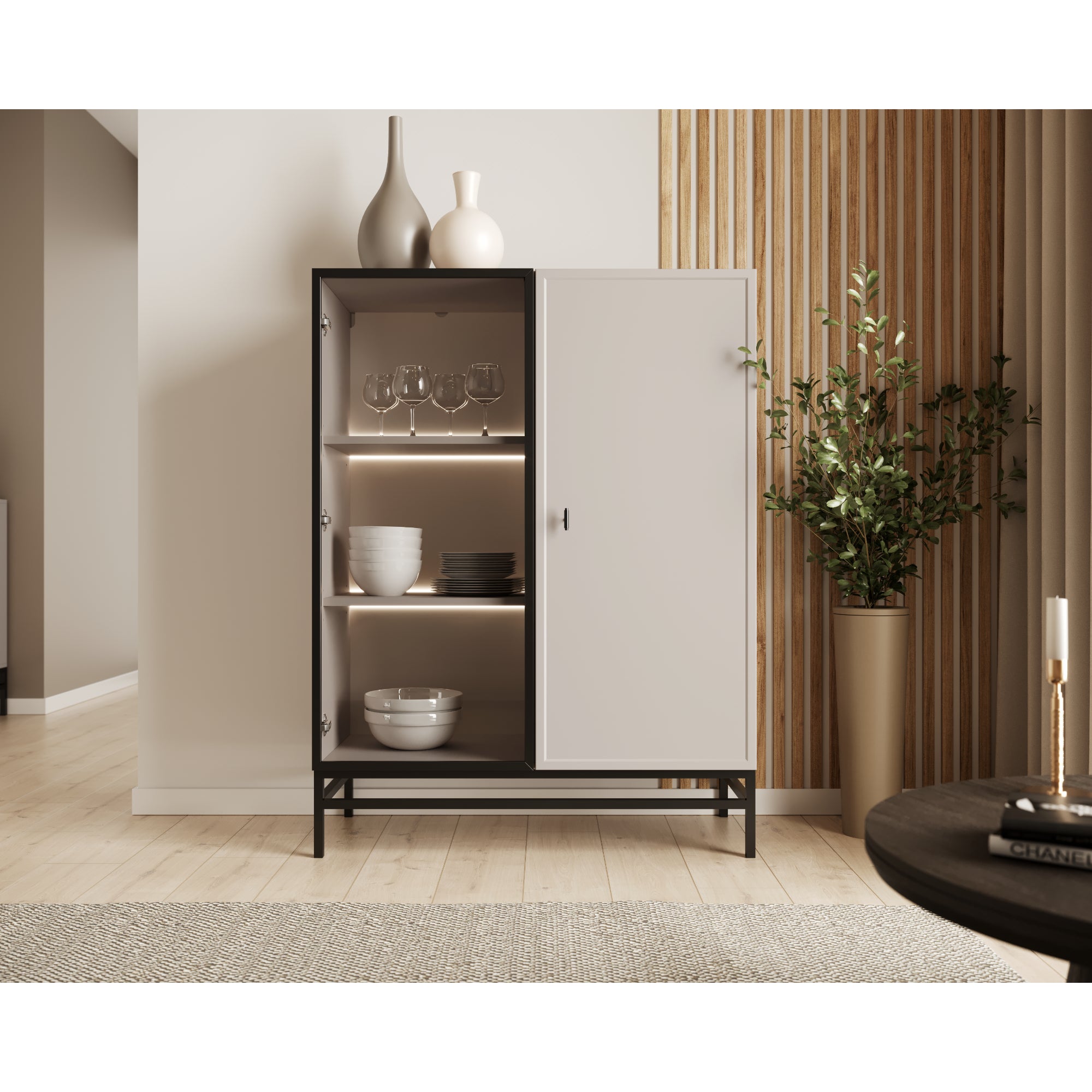 Vitrina Lorini 100x45cm, Material: MDF