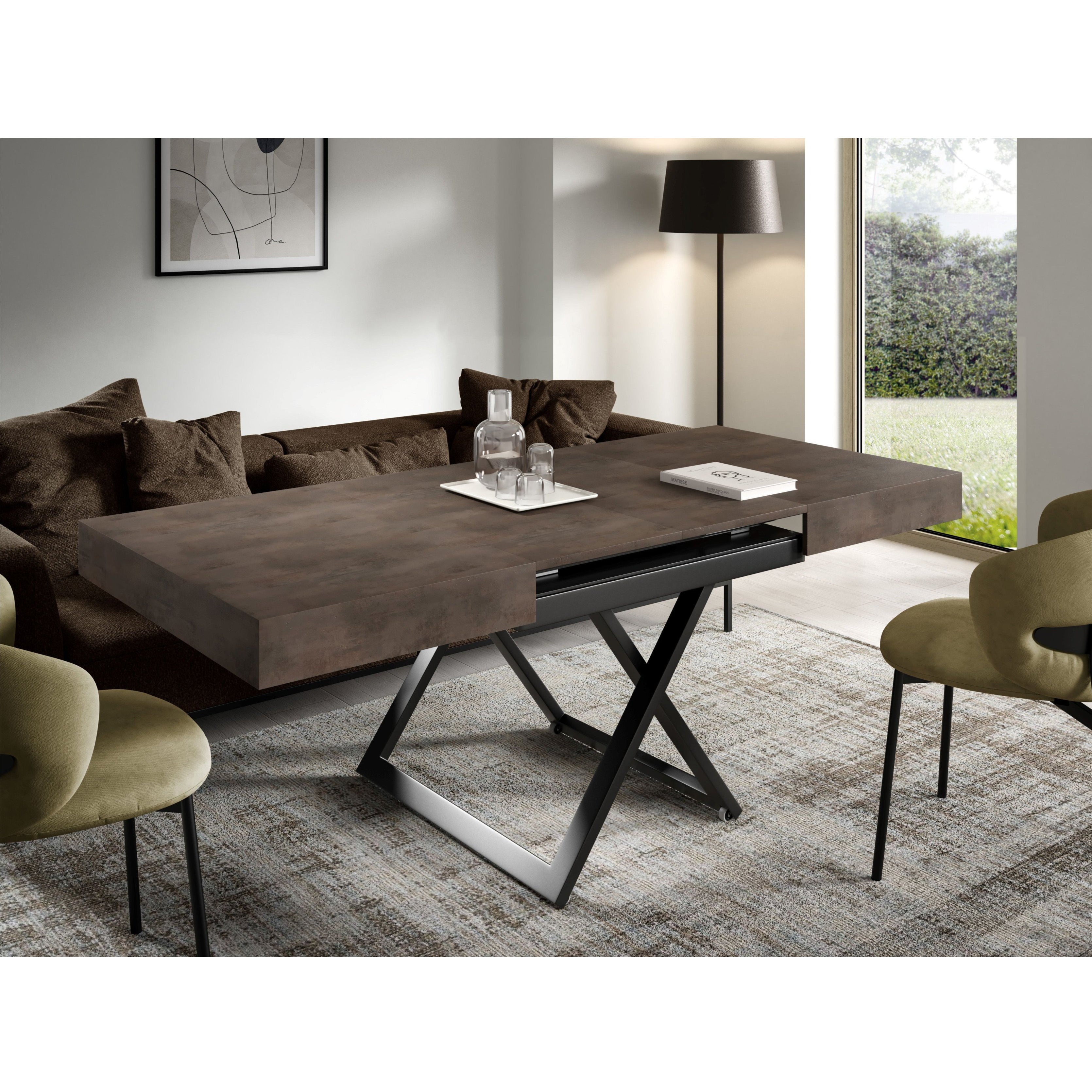 Klubska mizica Sanna U 120/200x90cm, Material: Izbira materiala