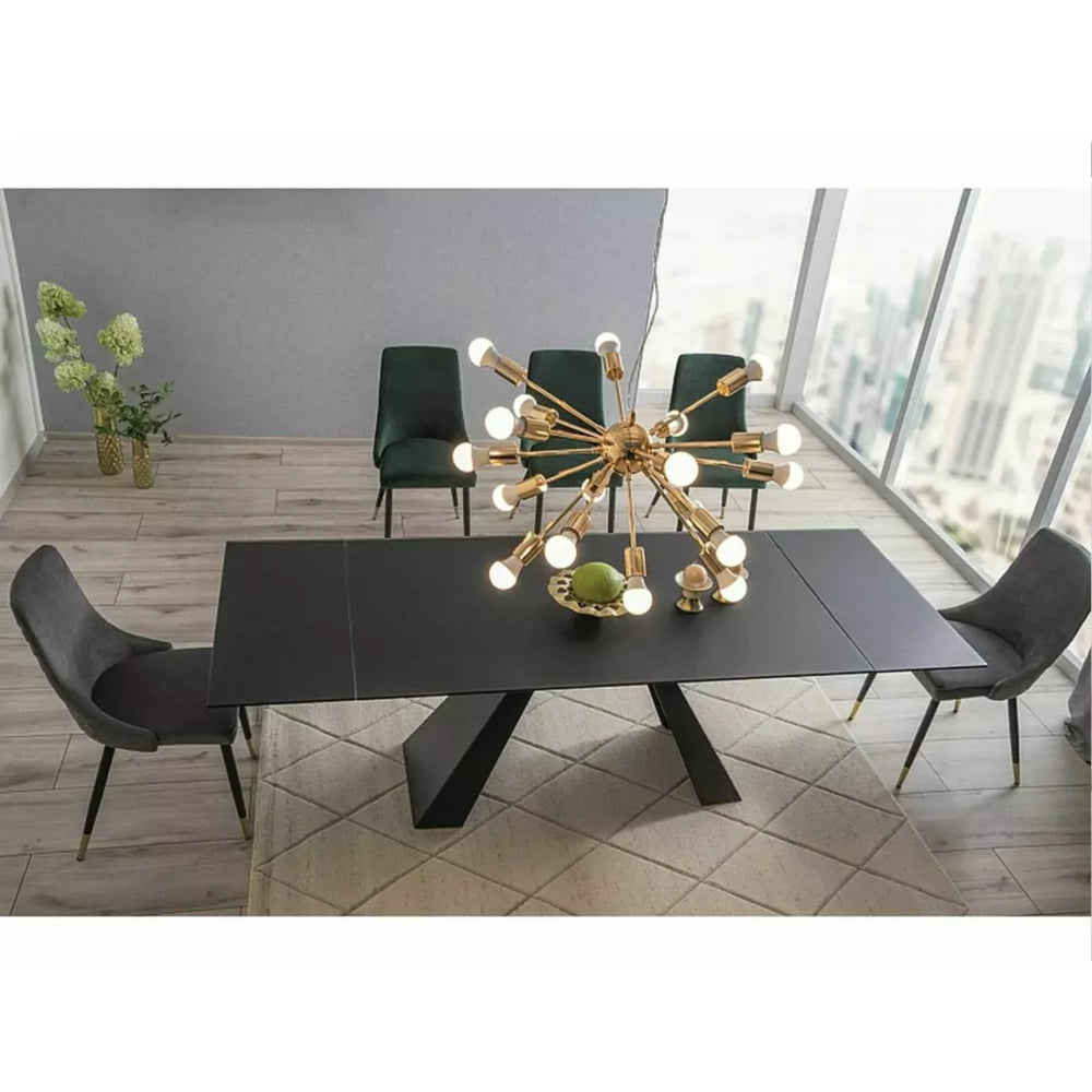 Jedilna miza Salvadore, Material: Kaljeno steklo