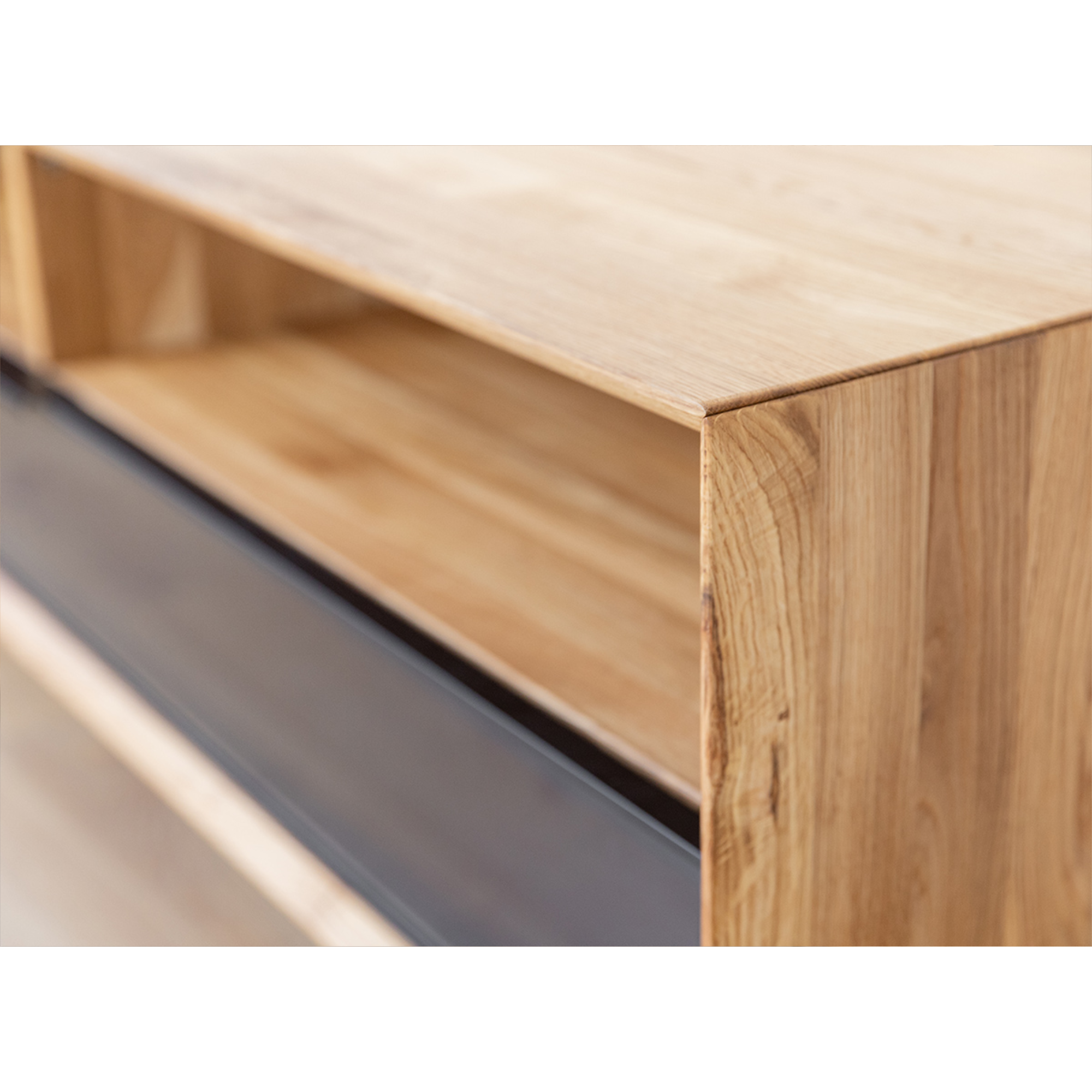 TV Komoda Modern Loft 160x50cm, Material: Masivno hrastovo les