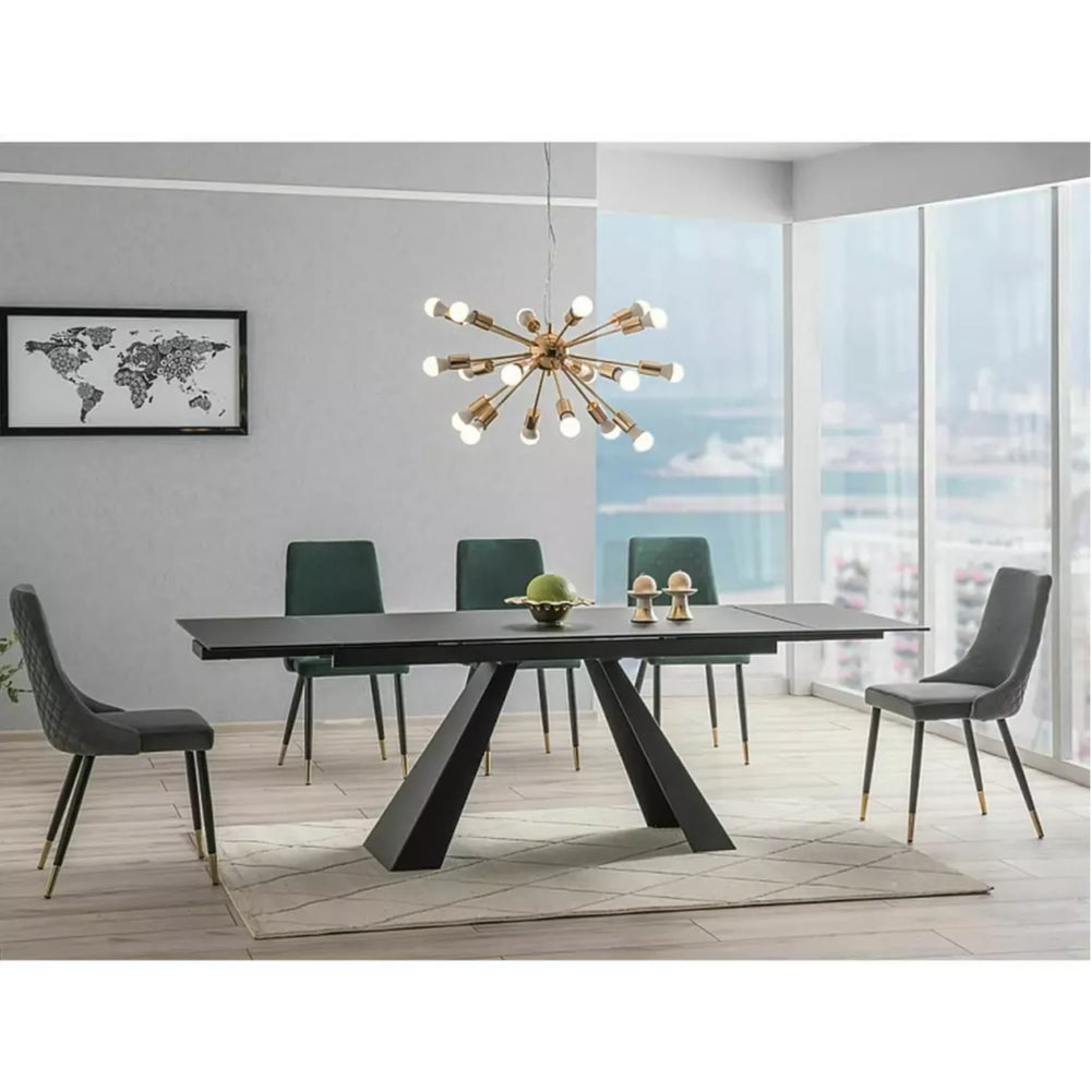 Jedilna miza Salvadore, Material: Kaljeno steklo