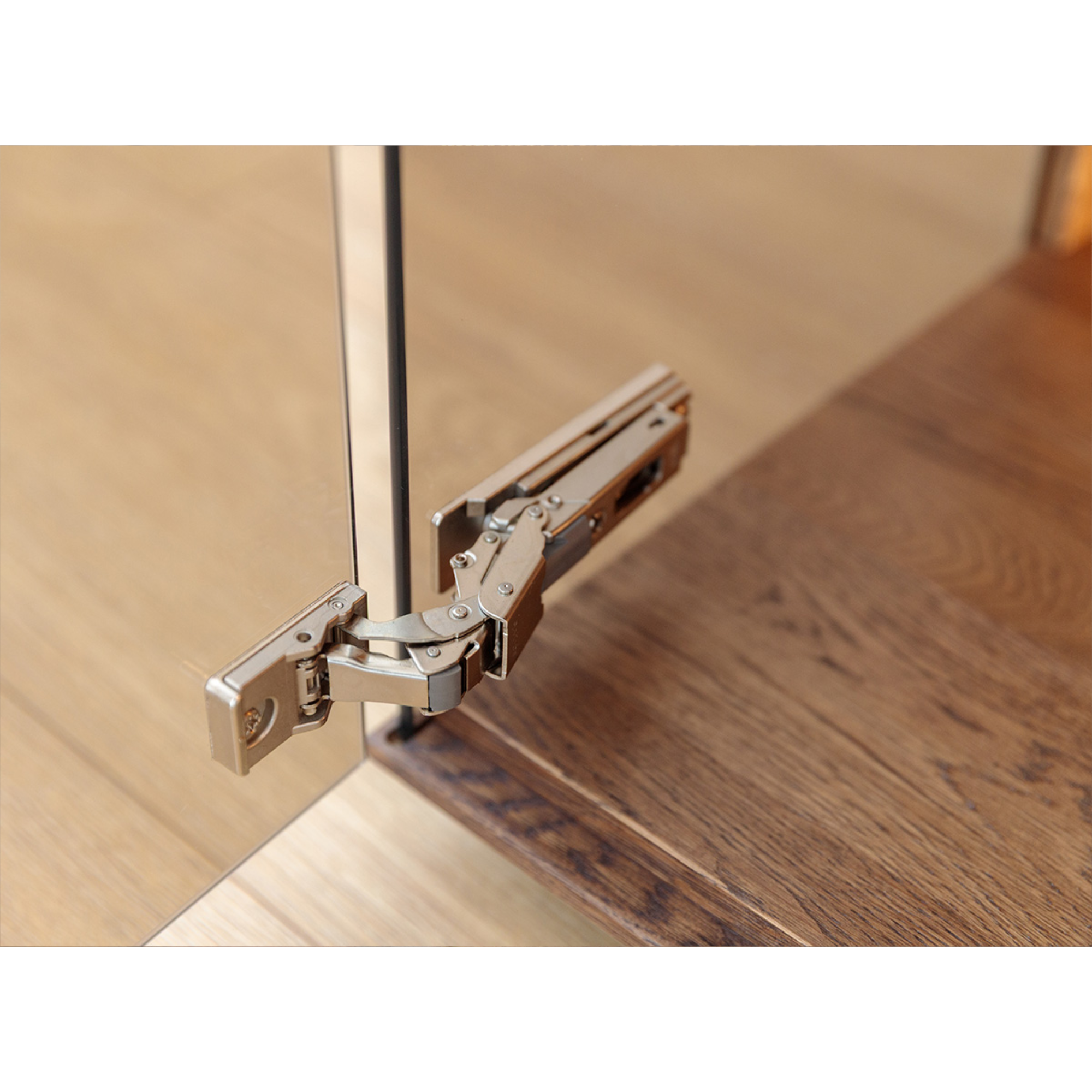 TV komoda Collodi s steklom, material: masivni hrast