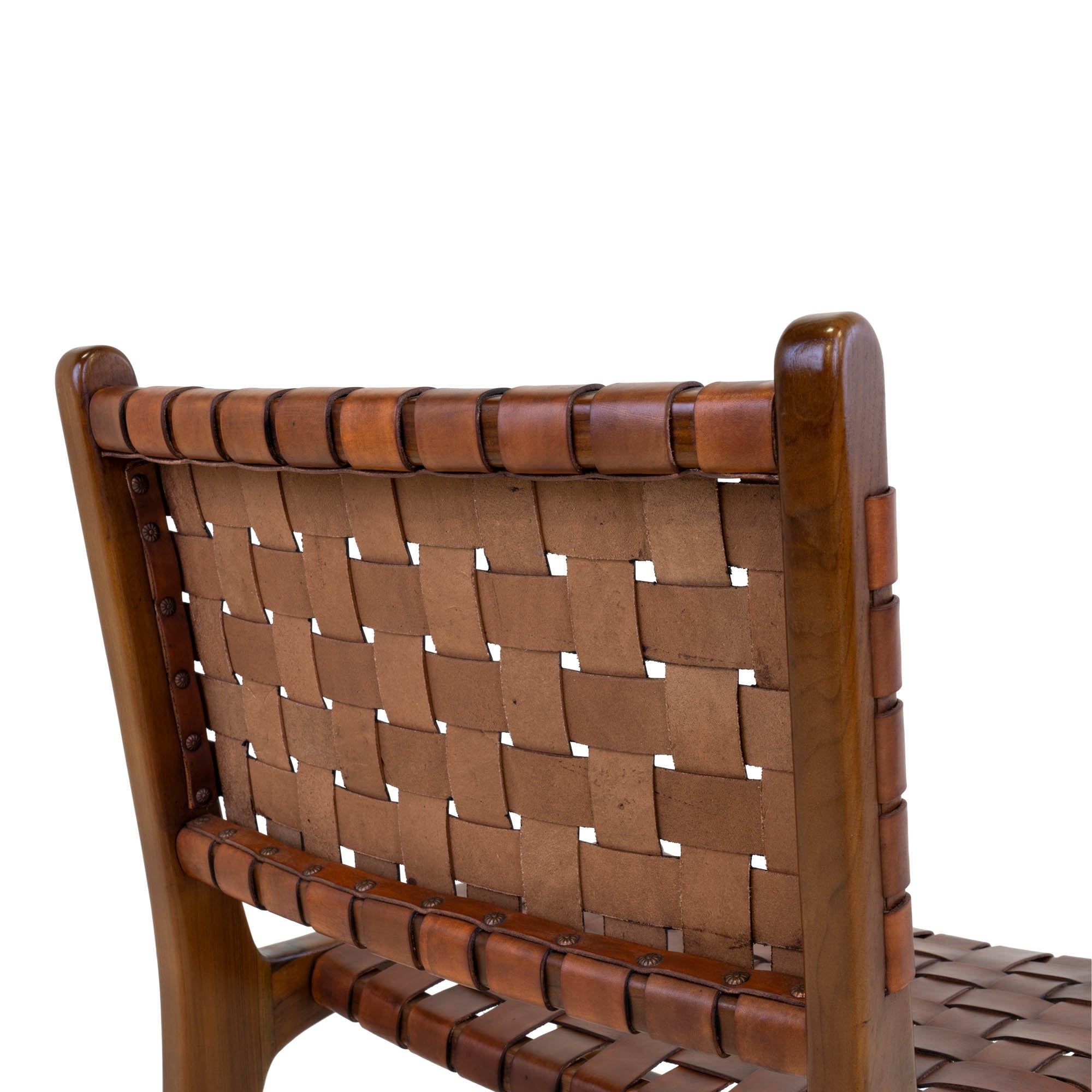 Jedilni stol Perugia, Material: Usnje, Teak