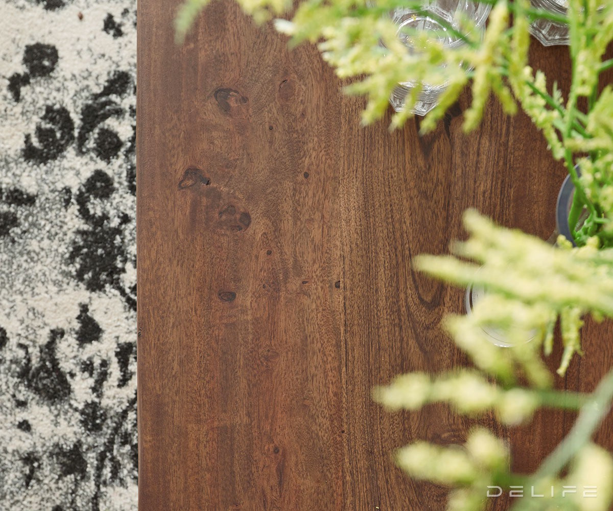 Klubska mizica Live-Edge, Material: Akacija