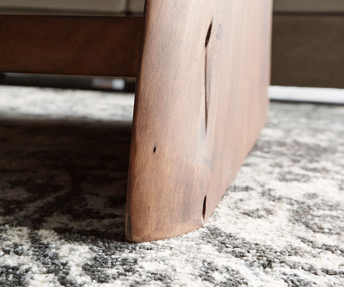 Klubska mizica Live-Edge, Material: Akacija