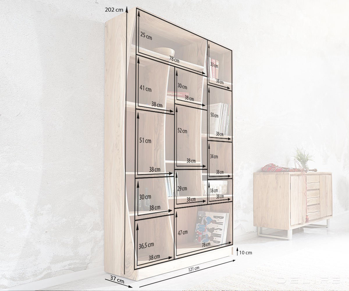 Policar Live-Edge 120 cm, desni, material: akacija