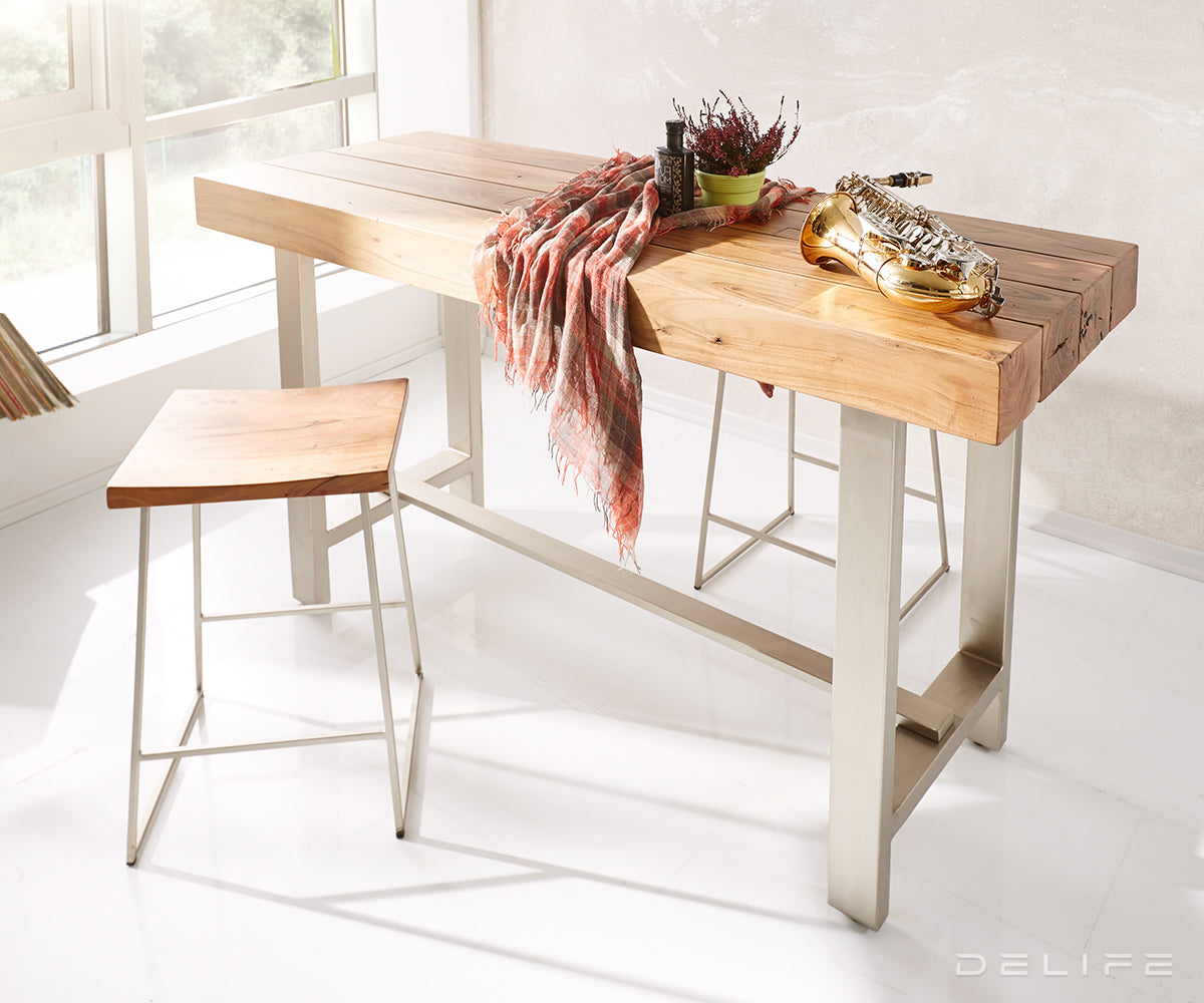 Barska miza Blokk 165x60cm, Material: Akacija