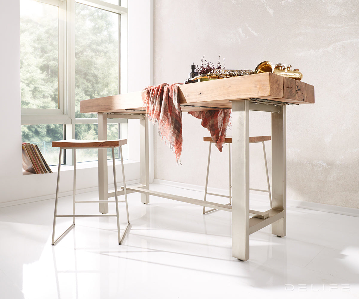 Barska miza Blokk 165x60cm, Material: Akacija