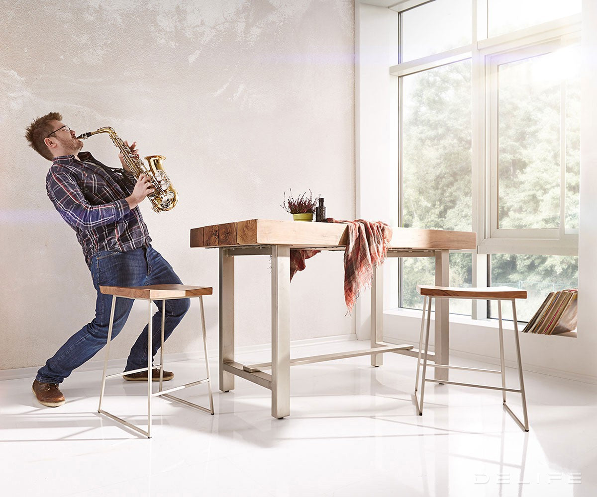 Barska miza Blokk 165x60cm, Material: Akacija