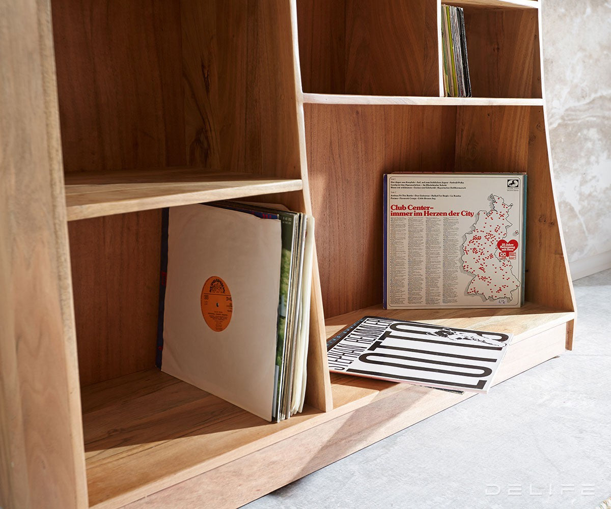 Komplet 2 polic Live-Edge 242 cm, Material: Akacija