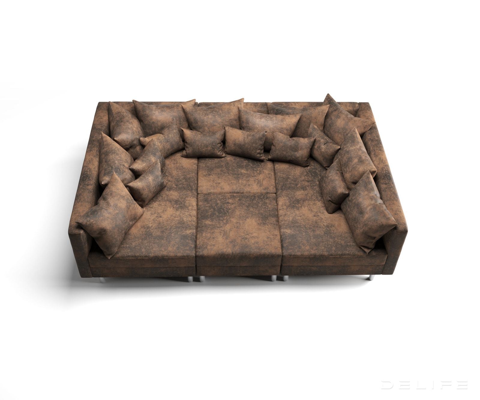 Kotna sedežna garnitura Clovis 300x200cm, Material: Mikrovelur