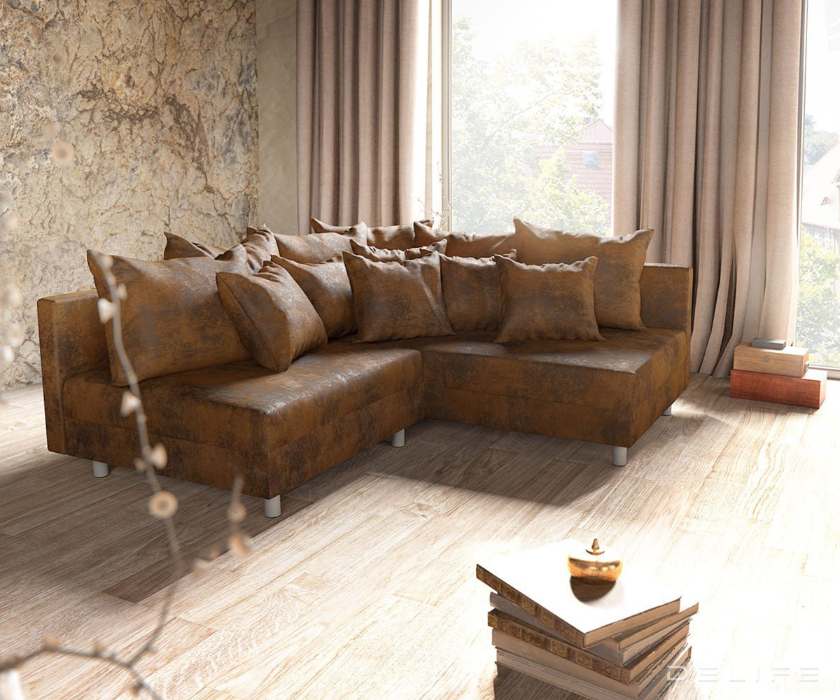 Kotna sedežna garnitura Clovis 300x200cm, Material: Mikrovelur