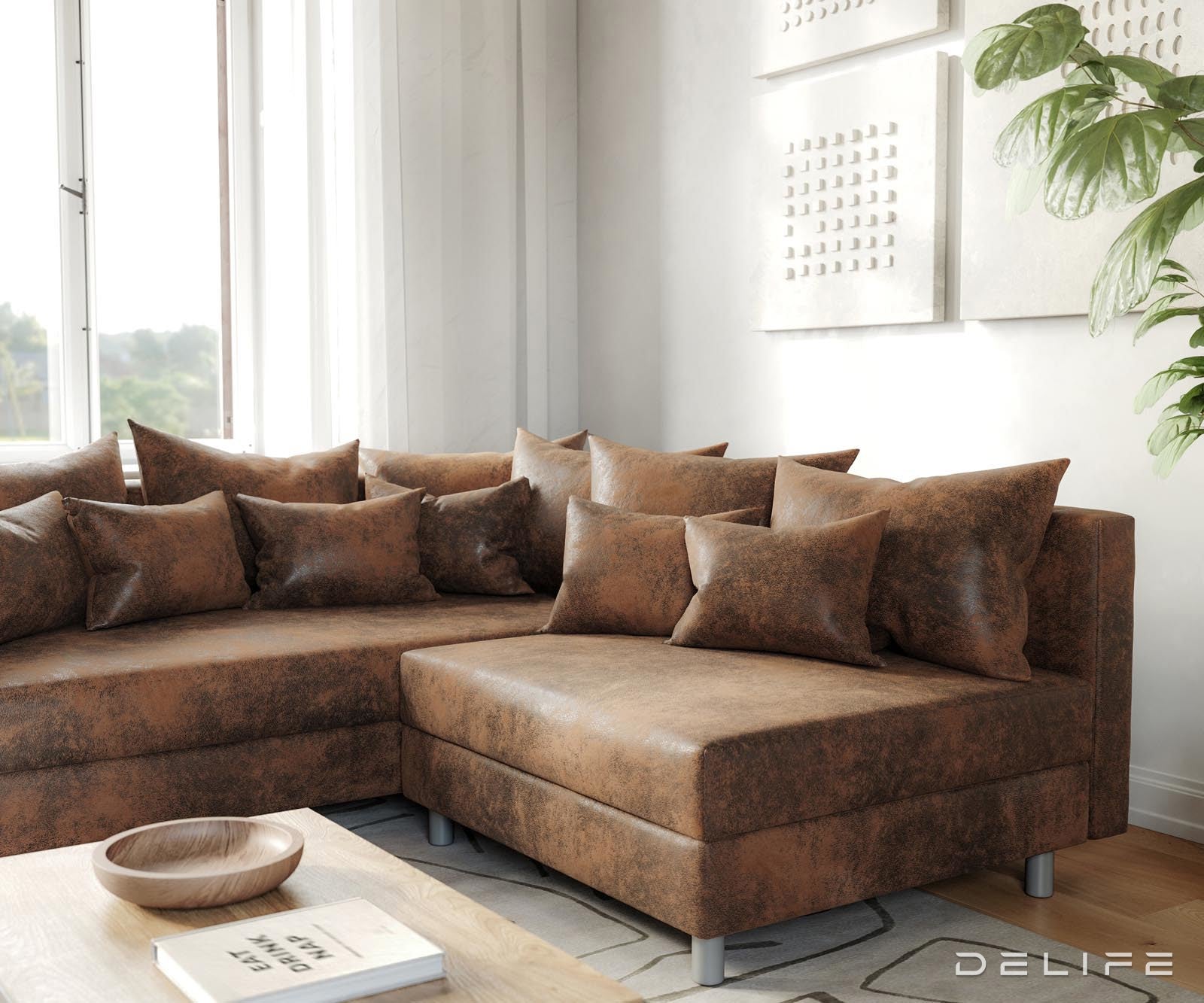 Kutna garnitura Clovis 200x185cm, Materijal: Mikrovelur