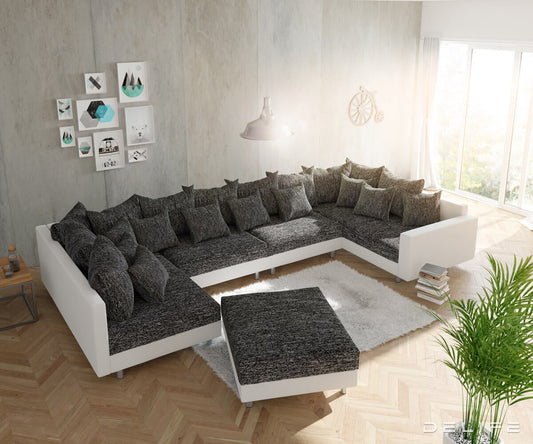 Kutna garnitura Clovis XL 400x200cm, Materijal: Strukturirana tkanina/Umjetna koža