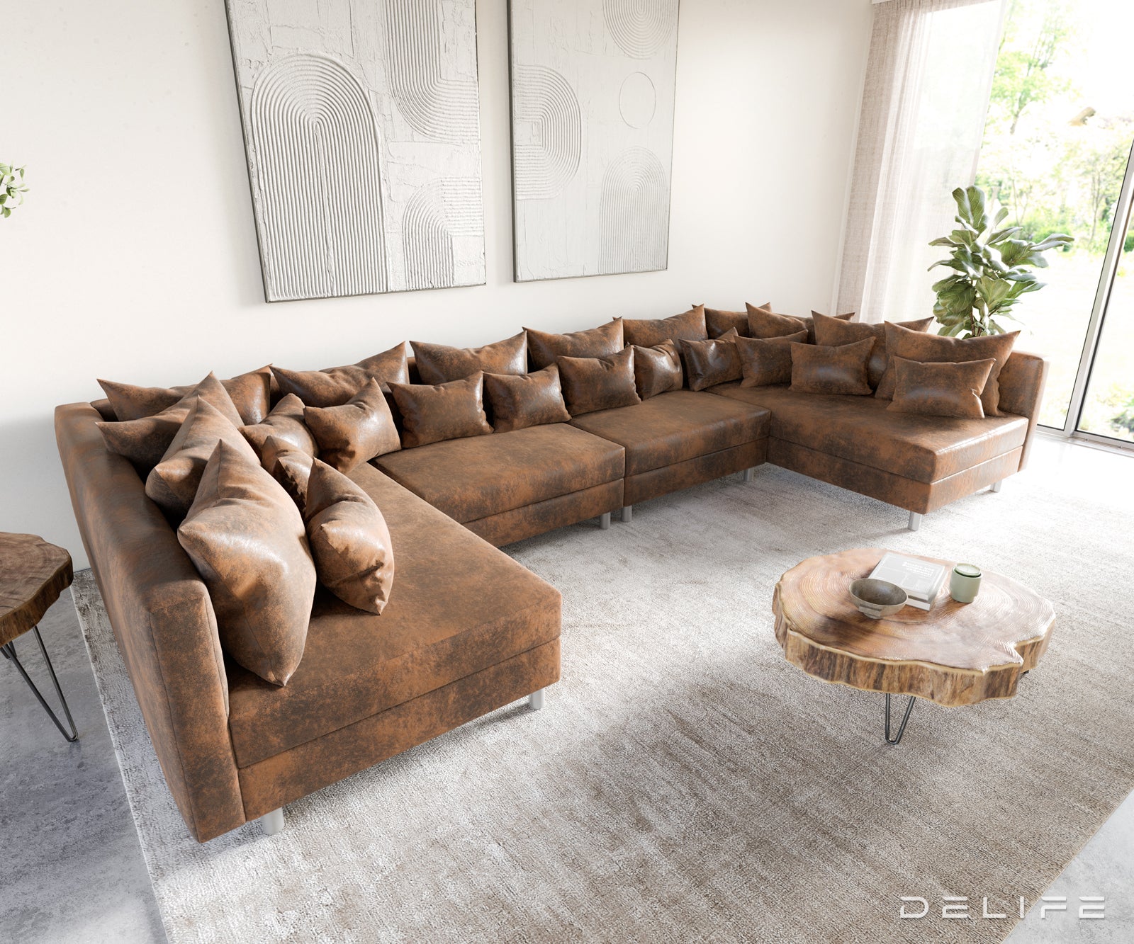 Kutna garnitura Clovis XL 400x185cm, Materijal: Mikrovelur