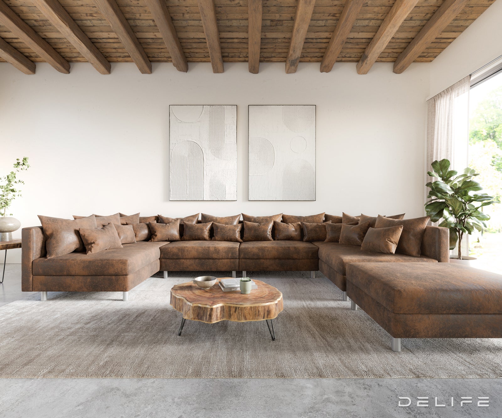 Kutna garnitura Clovis XL 400x185cm, Materijal: Mikrovelur