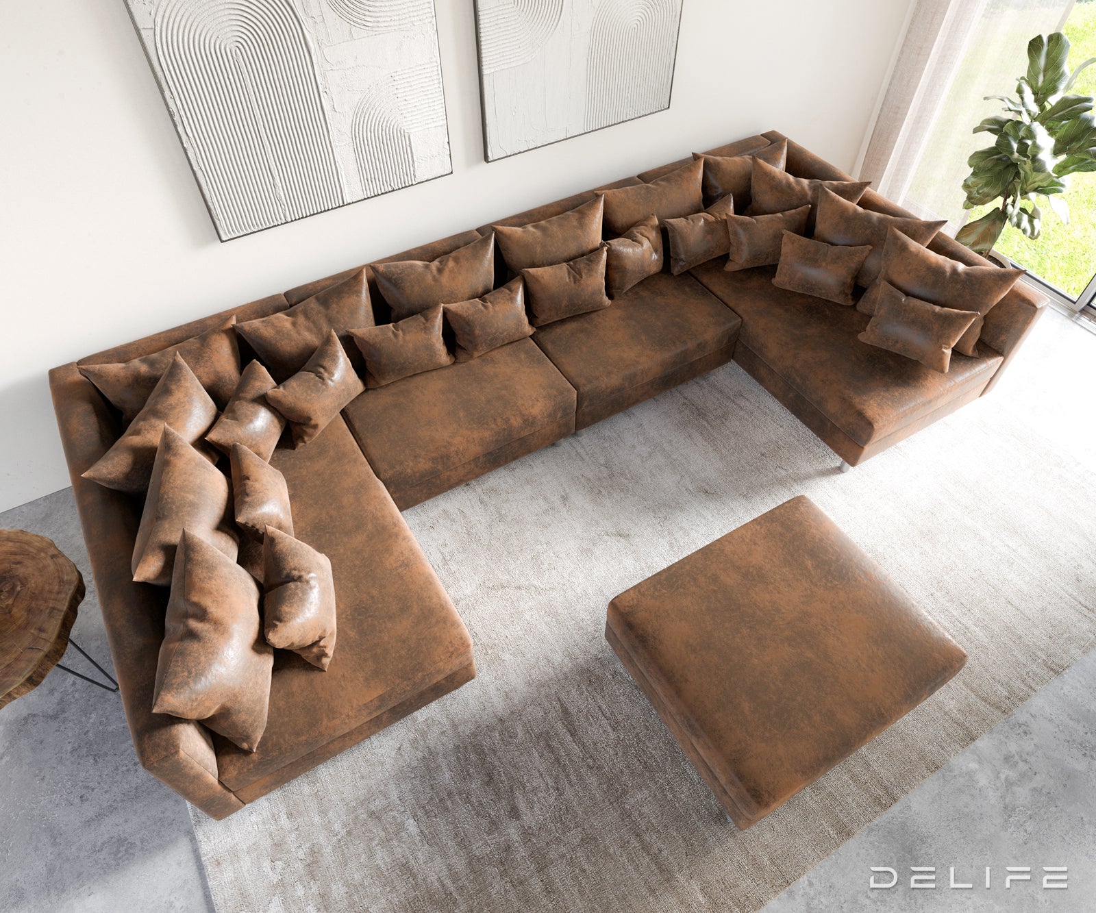 Kutna garnitura Clovis XL 400x185cm, Materijal: Mikrovelur