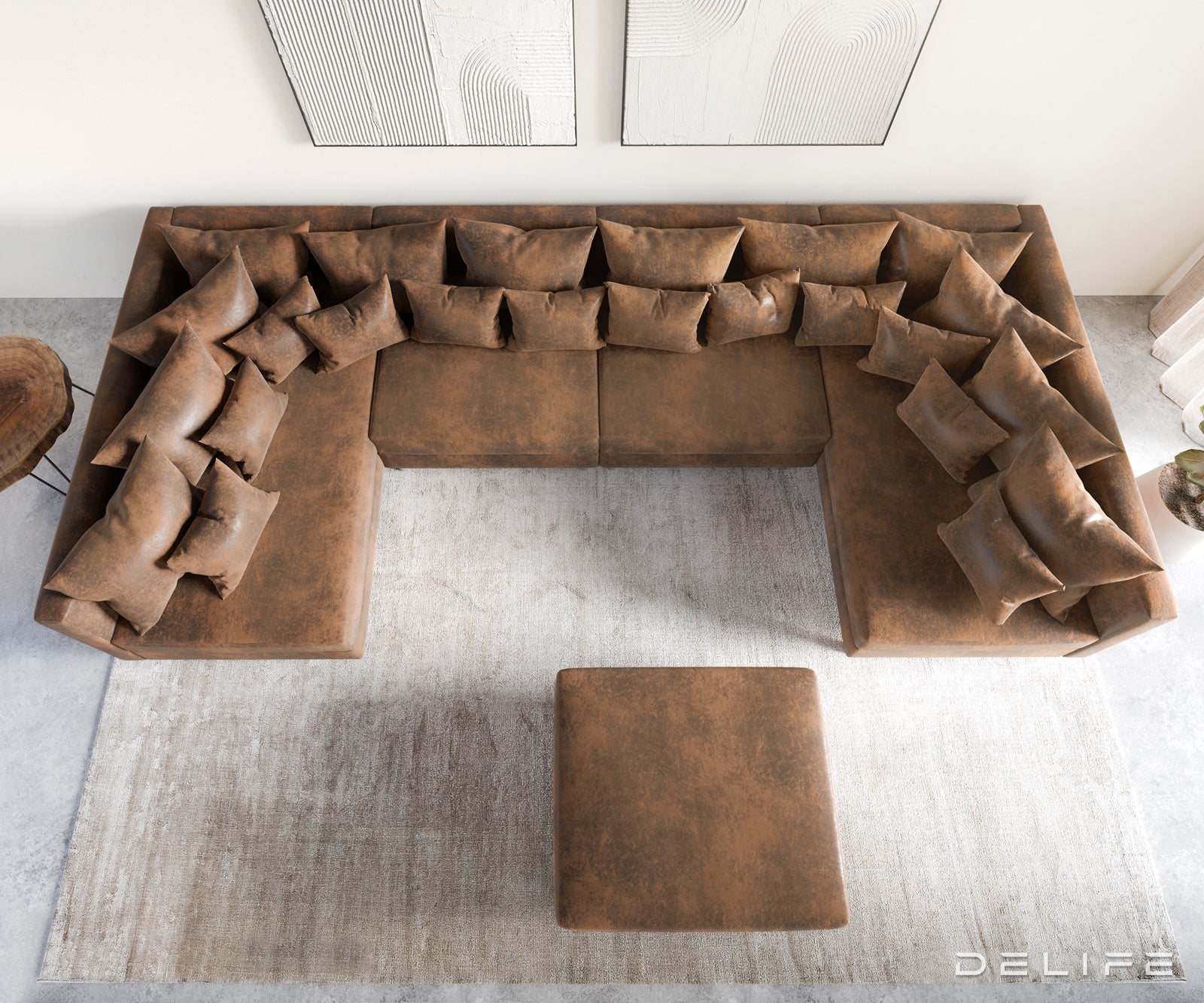 Kutna garnitura Clovis XL 400x185cm, Materijal: Mikrovelur