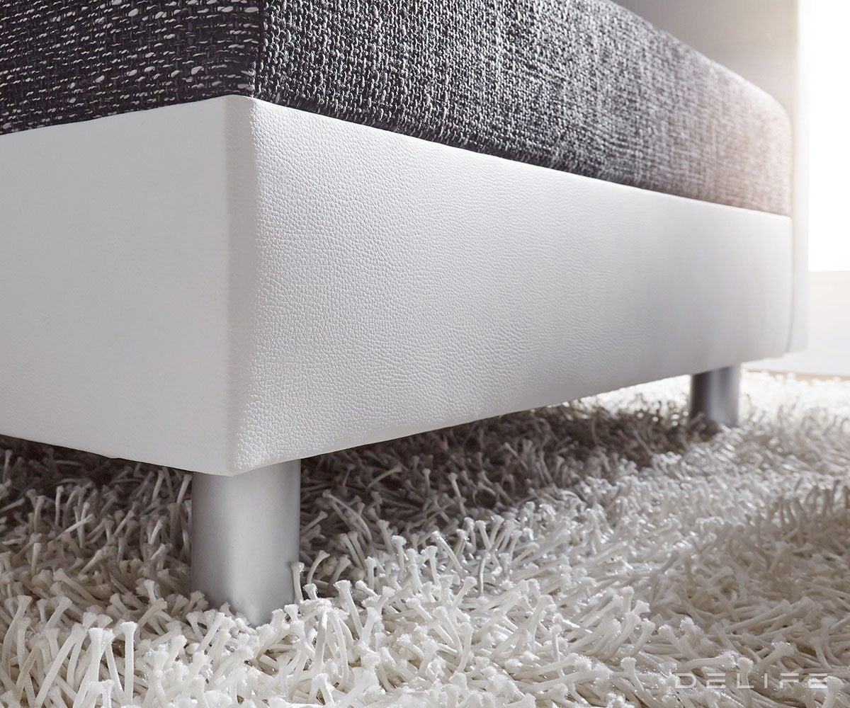 Kotna sedežna garnitura XXL Clovis 400x375cm, Material: Strukturirano blago/Umetno usnje