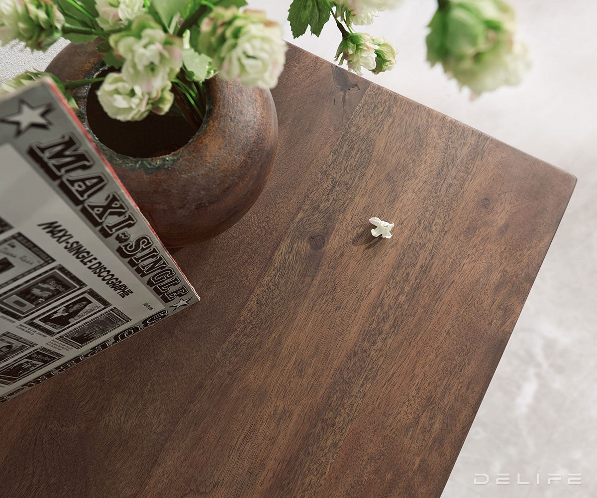 Predalnik Live Edge, 3 predali, 1 prekat, Material: akacija