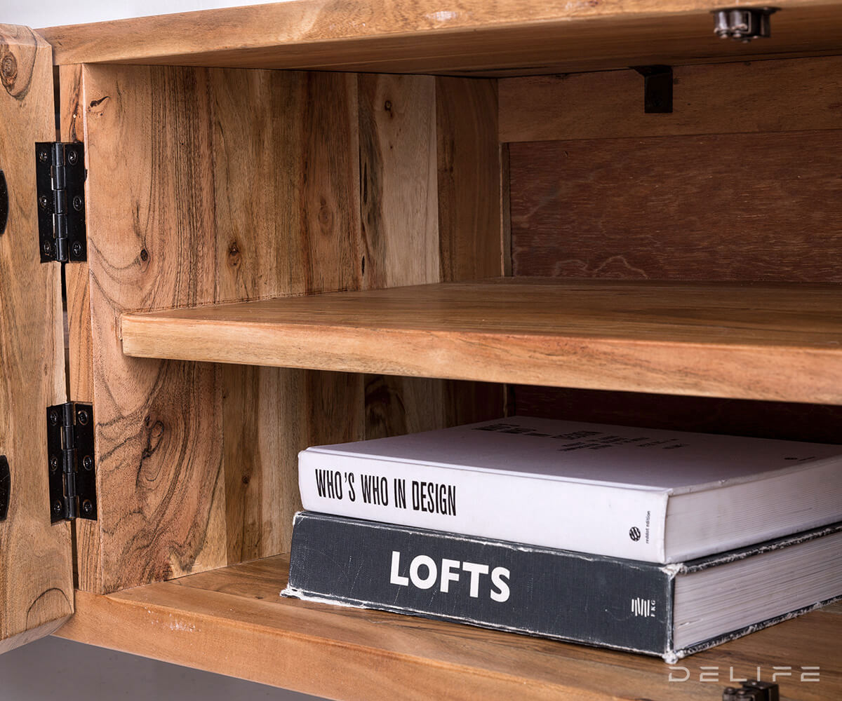 Komoda Live Edge, 200x46 cm, Material: Akacija