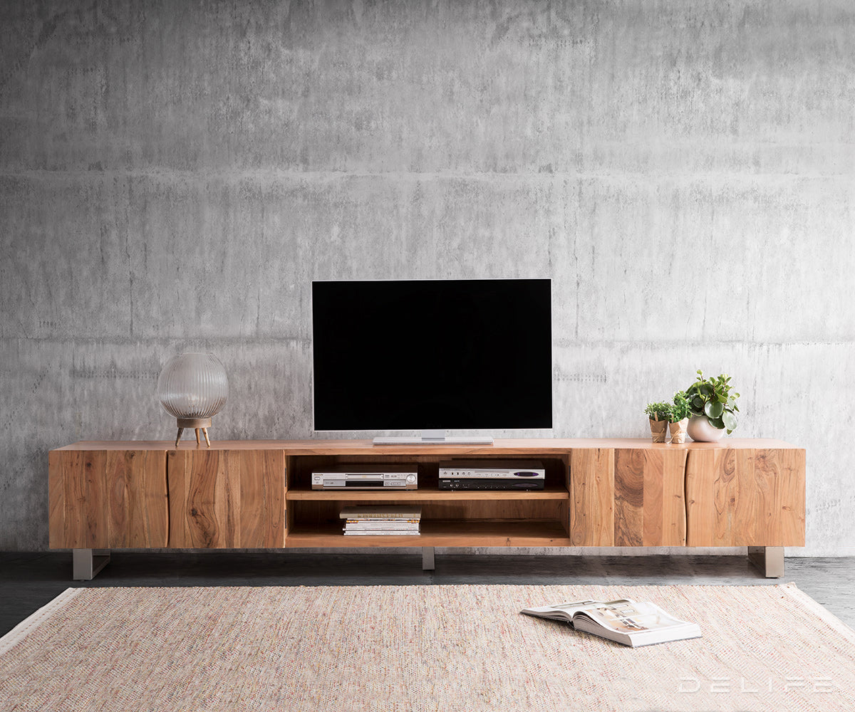 Komoda Live Edge, 200x46 cm, Material: Akacija