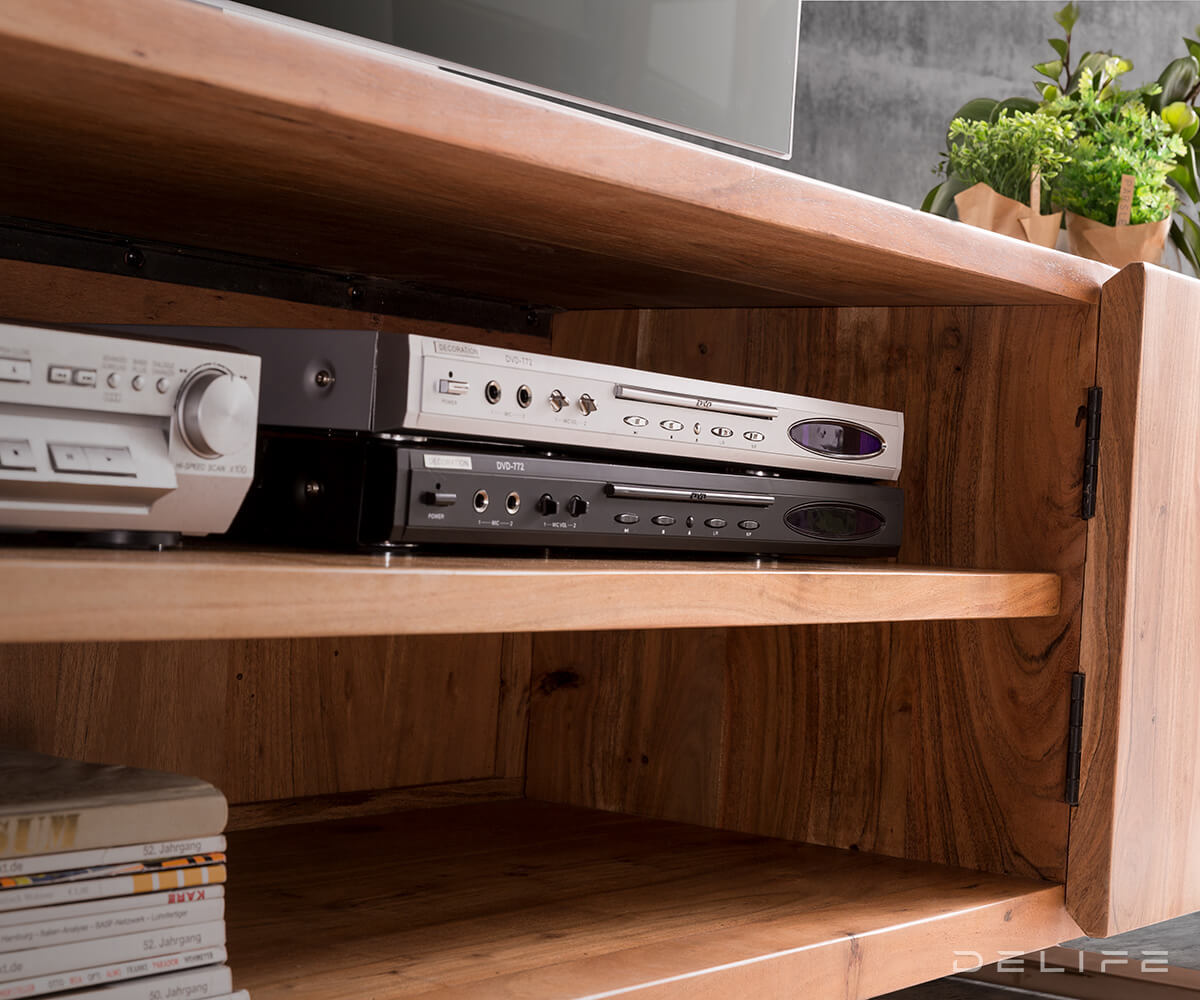 Komoda Live Edge, 200x46 cm, Material: Akacija