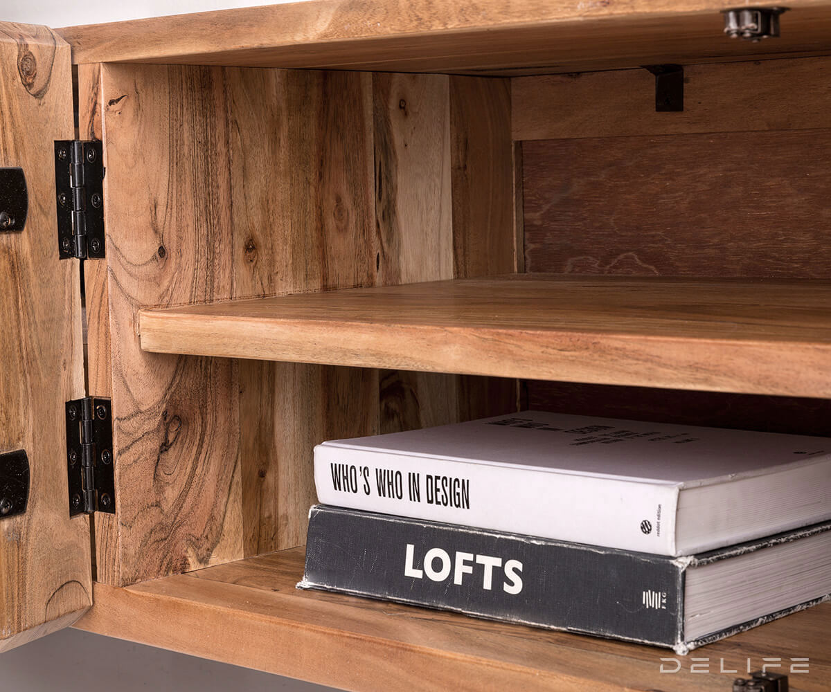 Komoda Live Edge, 200x46 cm, Material: Akacija