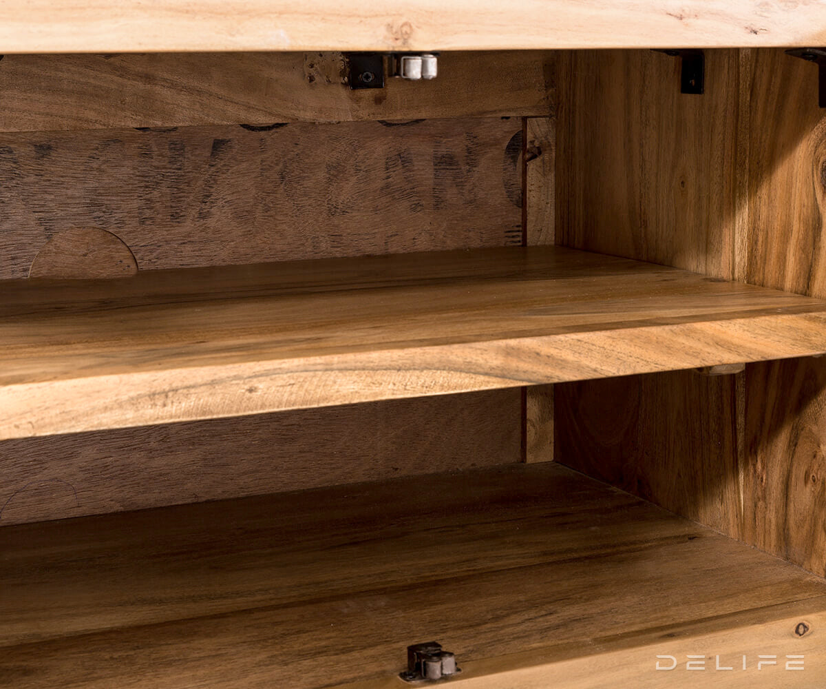 Predalnik Live Edge 220x46cm, Material: Akacija